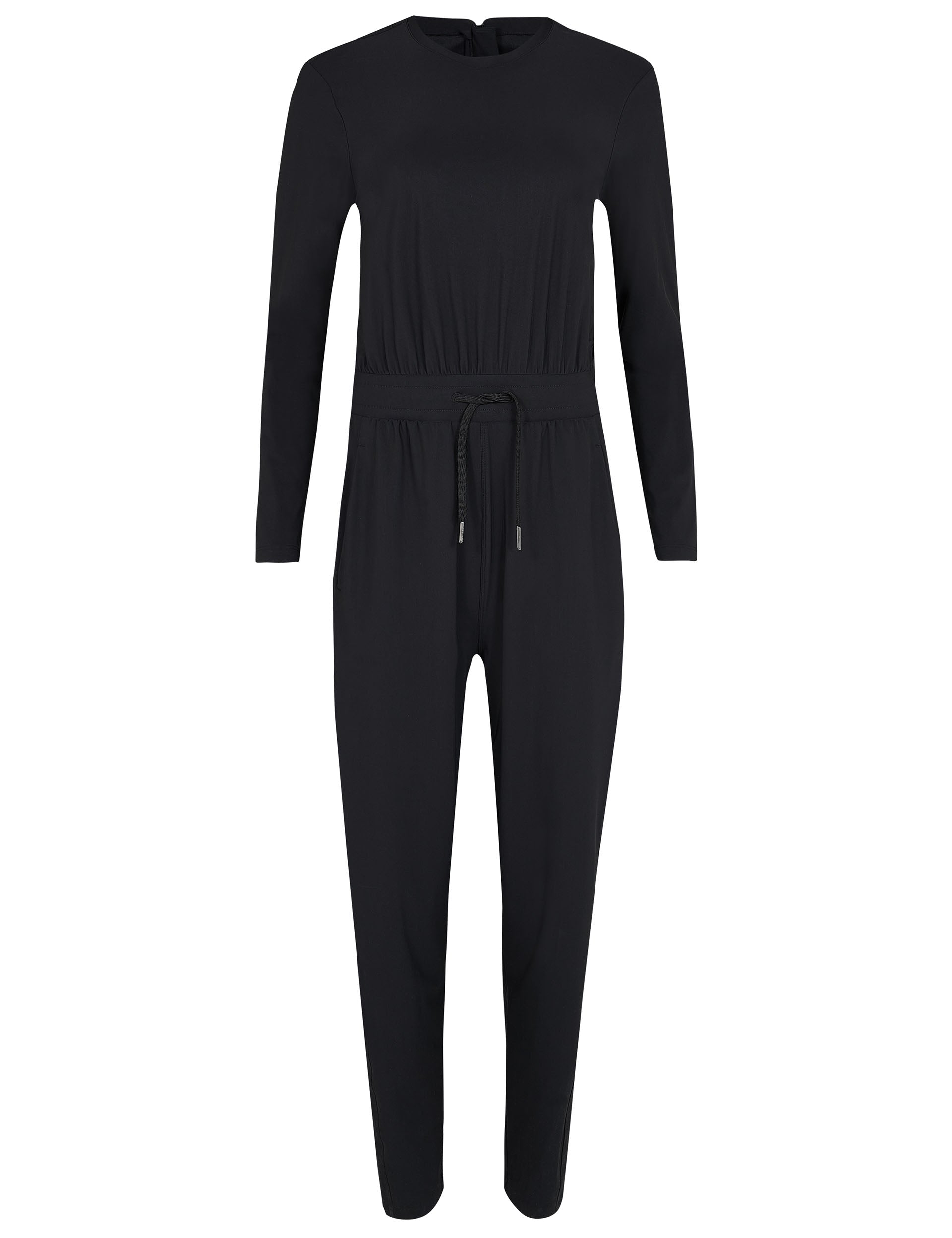 **Explorer Long Sleeve Jumpsuit for Women - Black | Outdoor Adventure & Casual Wear**