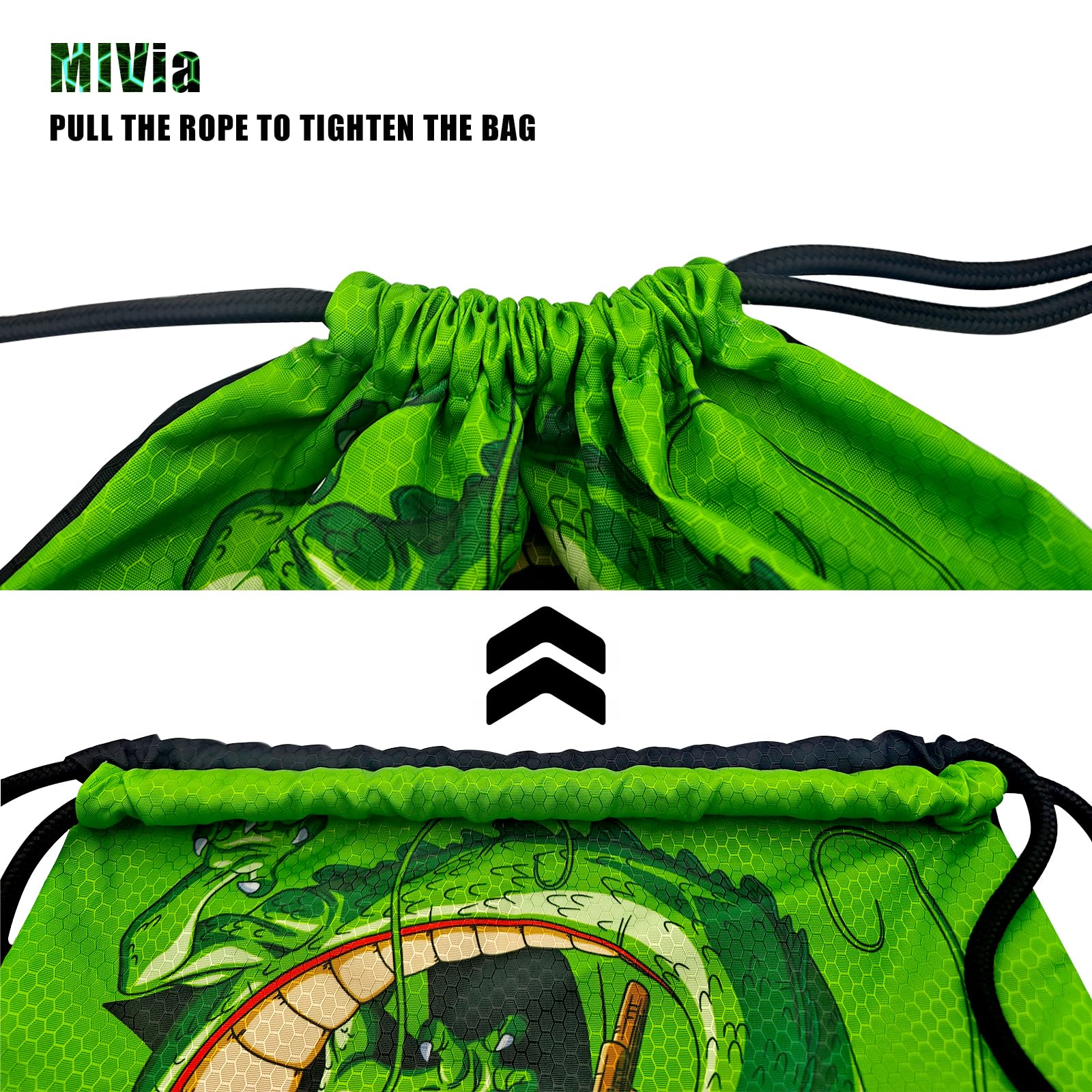 MIVIA Anime Gym Drawstring Backpack - 33.5