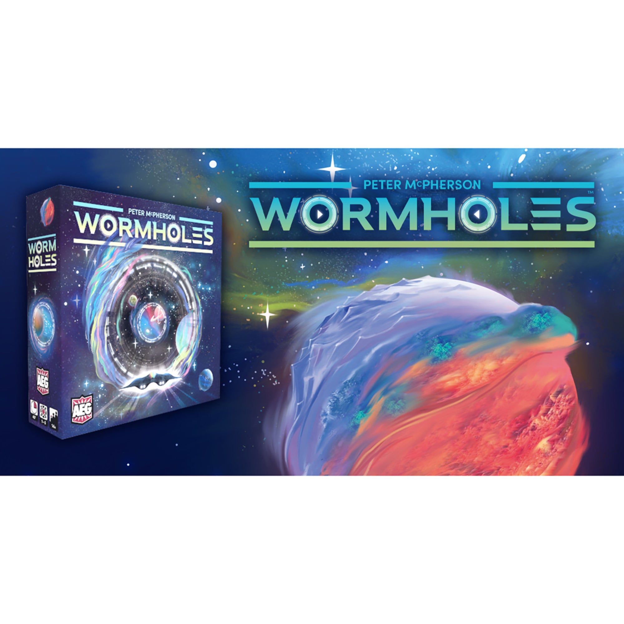 AEG: Wormholes Galactic Strategy Board Game - Explore the Universe with Family & Friends | Perfect for Game Nights & Space Enthusiasts
