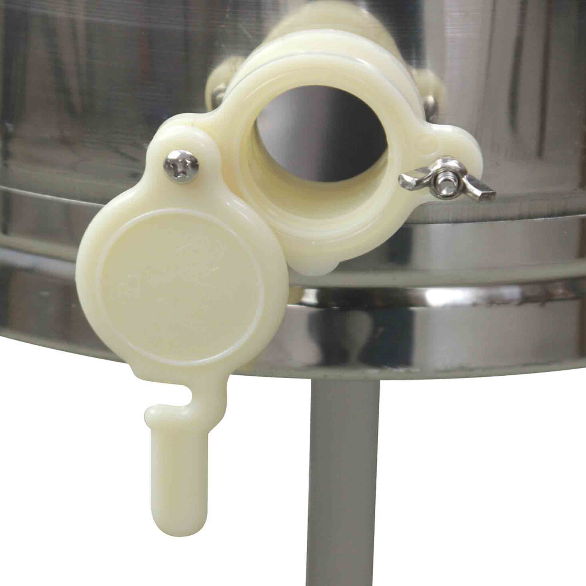 Buzzbee 2 Frame Manual Stainless Steel Honey Extractor - Beekeeping Equipment for Home & Small Farm Use - Extract Pure Honey Easily