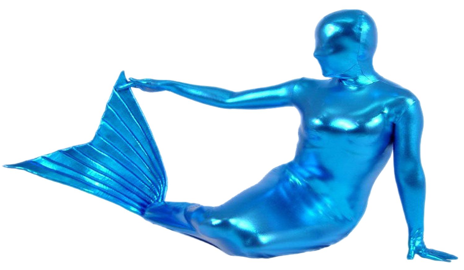 VSVO Unisex Metallic Mermaid Full Body Costume for Adults & Kids - Perfect for Halloween, Cosplay, Themed Parties & Underwater Fantasy Photography