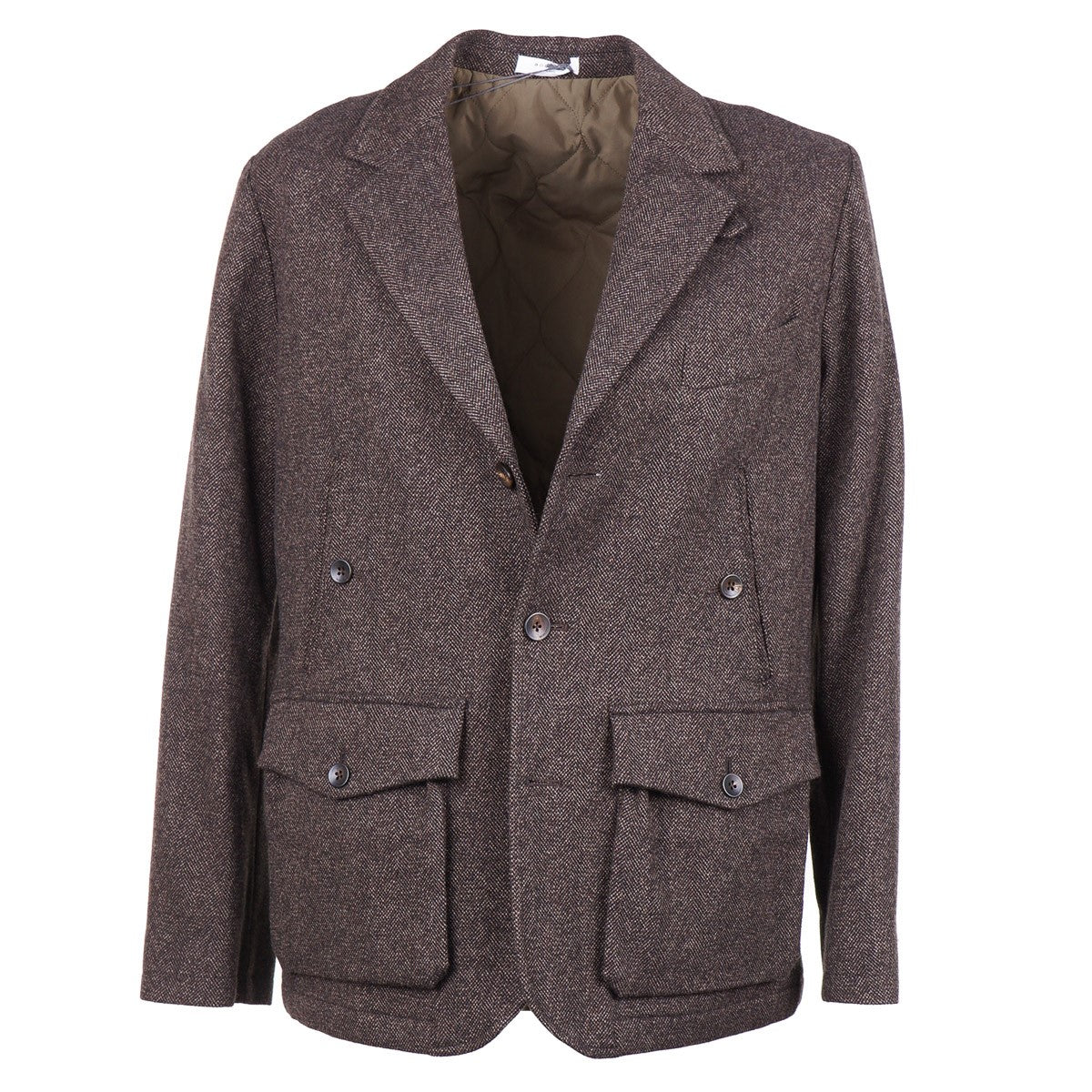Boglioli Men's Wool Blazer Jacket with Quilted Lining - Slim Fit Business Casual Coat for Office, Weddings & Formal Events
