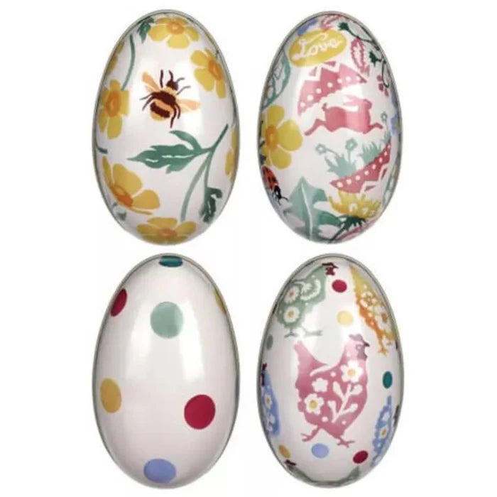 Emma Bridgewater Easter Egg Tins - Decorative British Ceramic Egg Storage Containers for Easter Decorations, Holiday Gifts & Kitchen Organization
