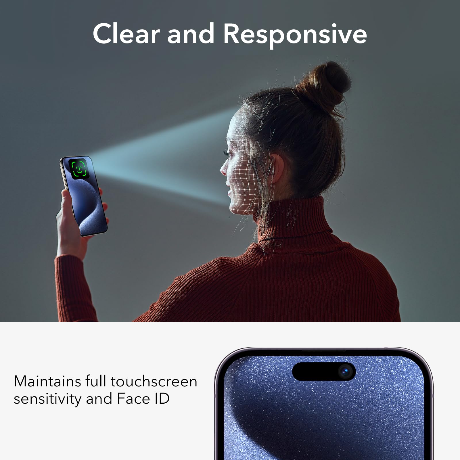 ESR 3-Pack Privacy Screen Protector for iPhone 15 Pro Max - Anti-Spy Tempered Glass with Micro-Curved Edges, Case Friendly - Perfect for Office, Banking & Public Use