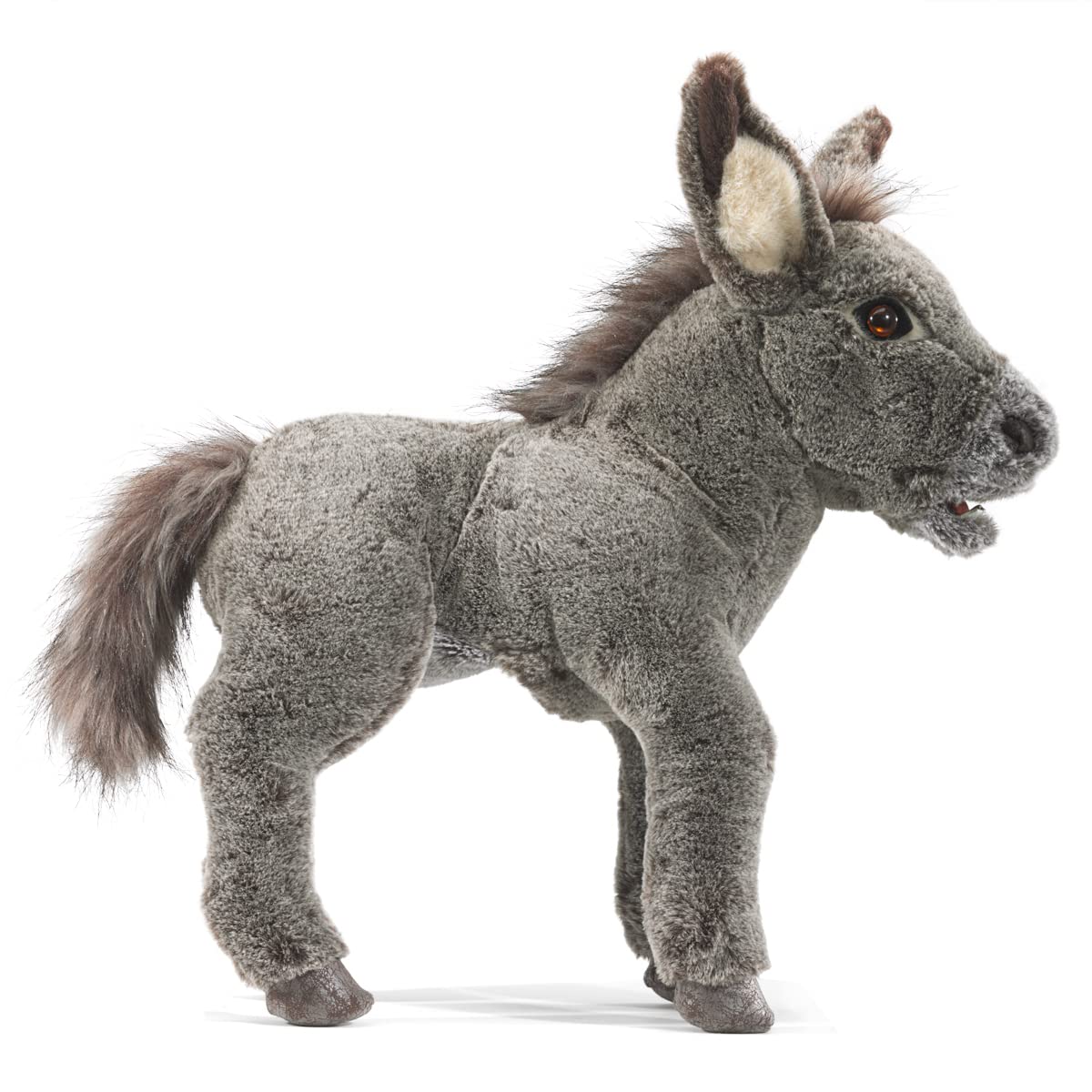 Folkmanis Baby Donkey Hand Puppet - Soft Brown & Tan Plush Toy for Storytelling, Education & Interactive Play - Perfect for Kids, Teachers & Puppet Shows