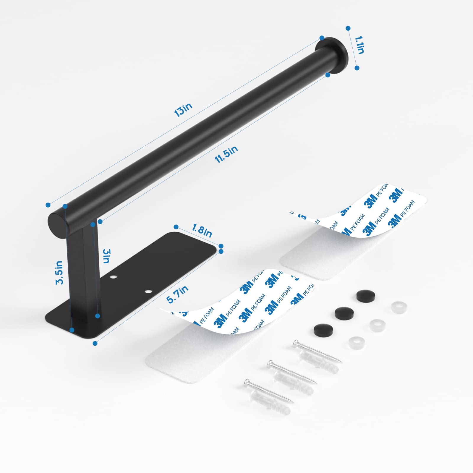 No Drill Under Cabinet Paper Towel Holder - 12
