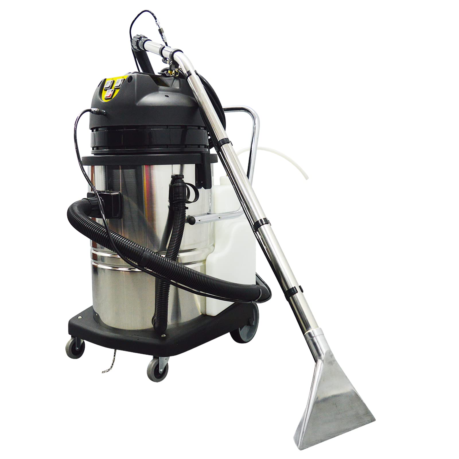 Powerful 16Gal/60L Upright Carpet Cleaner Machine with Telescoping Wand - 110V Canister Vacuum for Deep Cleaning - Perfect for Home, Office & Pet Hair Removal
