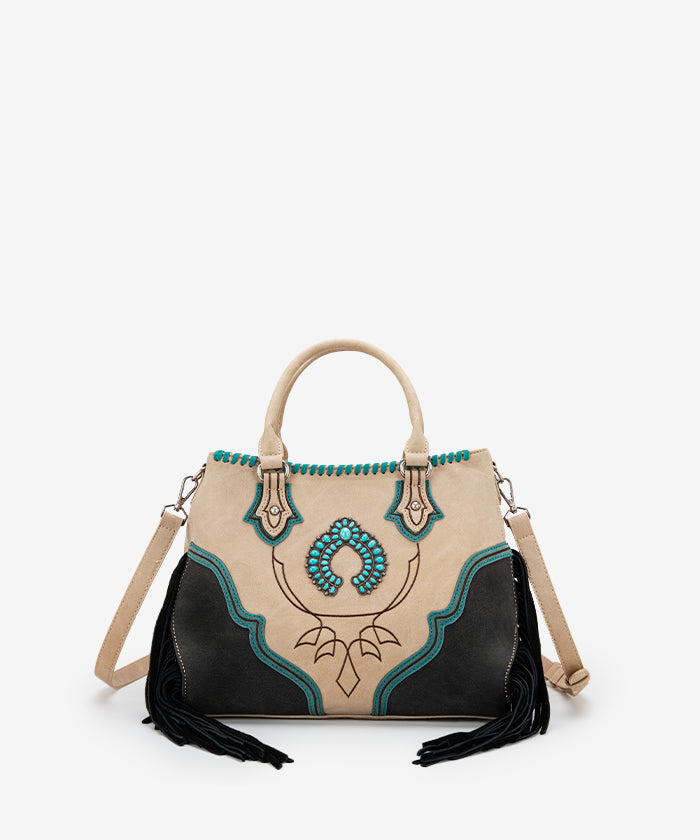 Montana Western Fringe Concho Crossbody Purse for Women - Stylish Cowgirl Handbag for Rodeo, Concert & Everyday Use