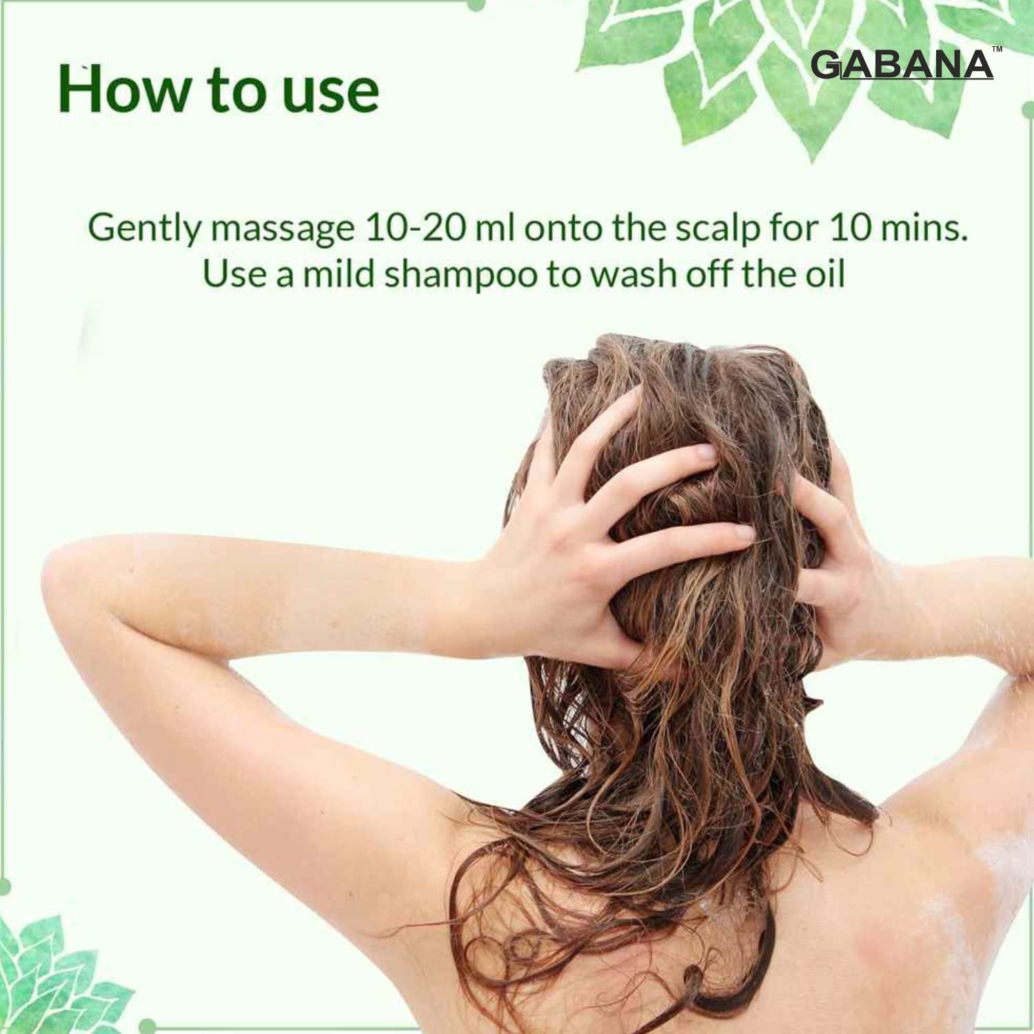 GABANA Natural Anti Hair Fall Hair Oil for Men & Women - 2 Pack (100ml Each) | Hair Growth Treatment for Dry, Frizzy Hair | Nourishing & Repairing Scalp Oil | Perfect for Daily Hair Care & Styling