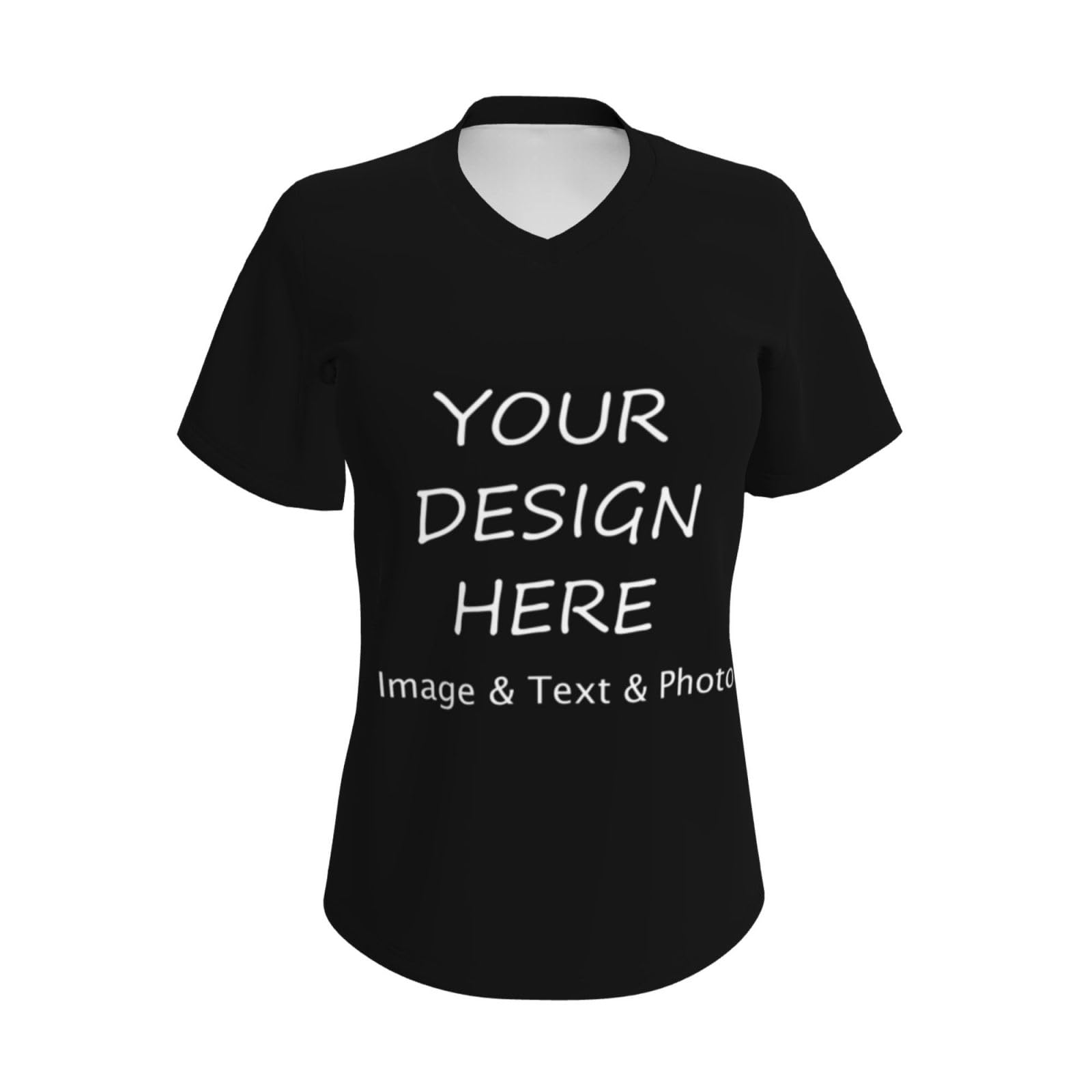 Custom Printed T-Shirts for Women - Personalized Photo/Text/Logo Tees - Unique Custom Gifts - 4-Sided Printing - Perfect for Birthdays, Anniversaries & Corporate Events