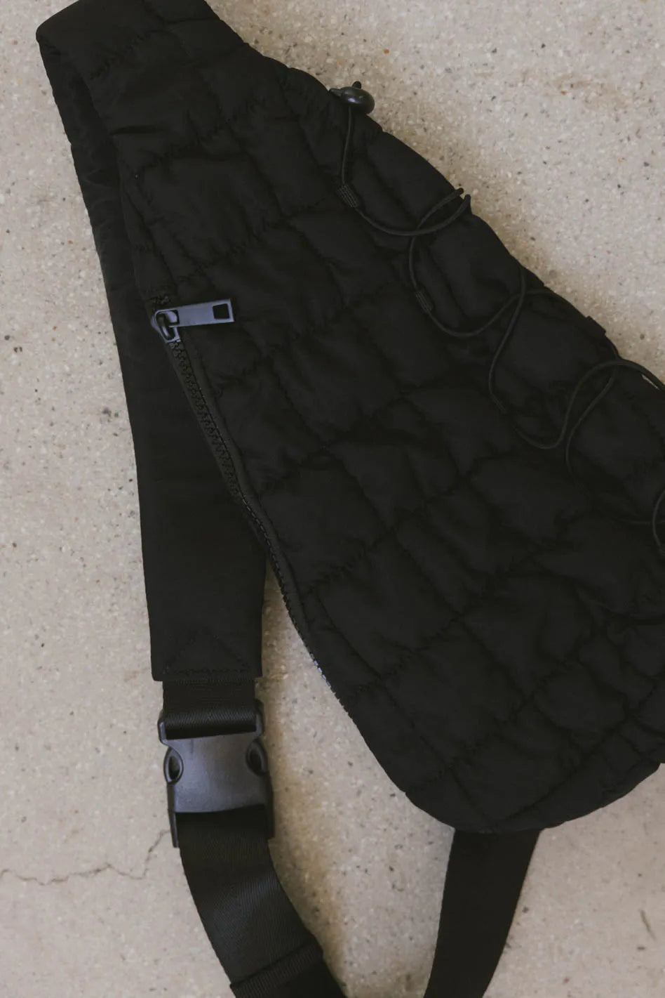 Stylish Aliyah Quilted Sling Bag in Black - Perfect for Travel, Shopping & Everyday Use