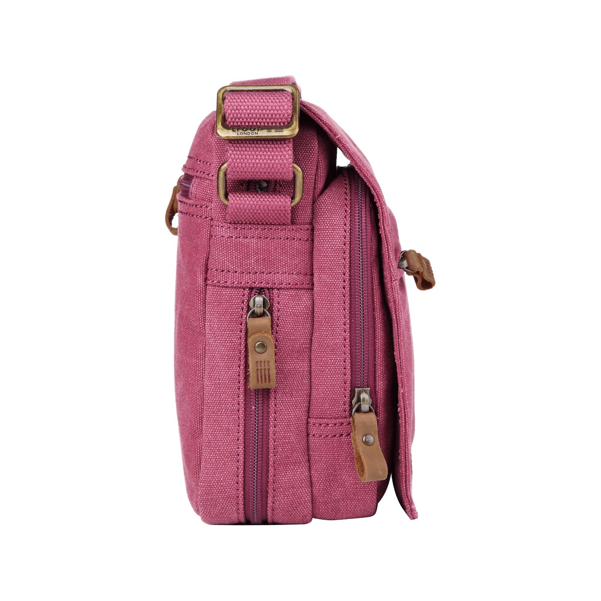 TRP0239 Troop London Classic Canvas Crossbody Bag - Stylish & Durable for Travel, Work & Everyday Use