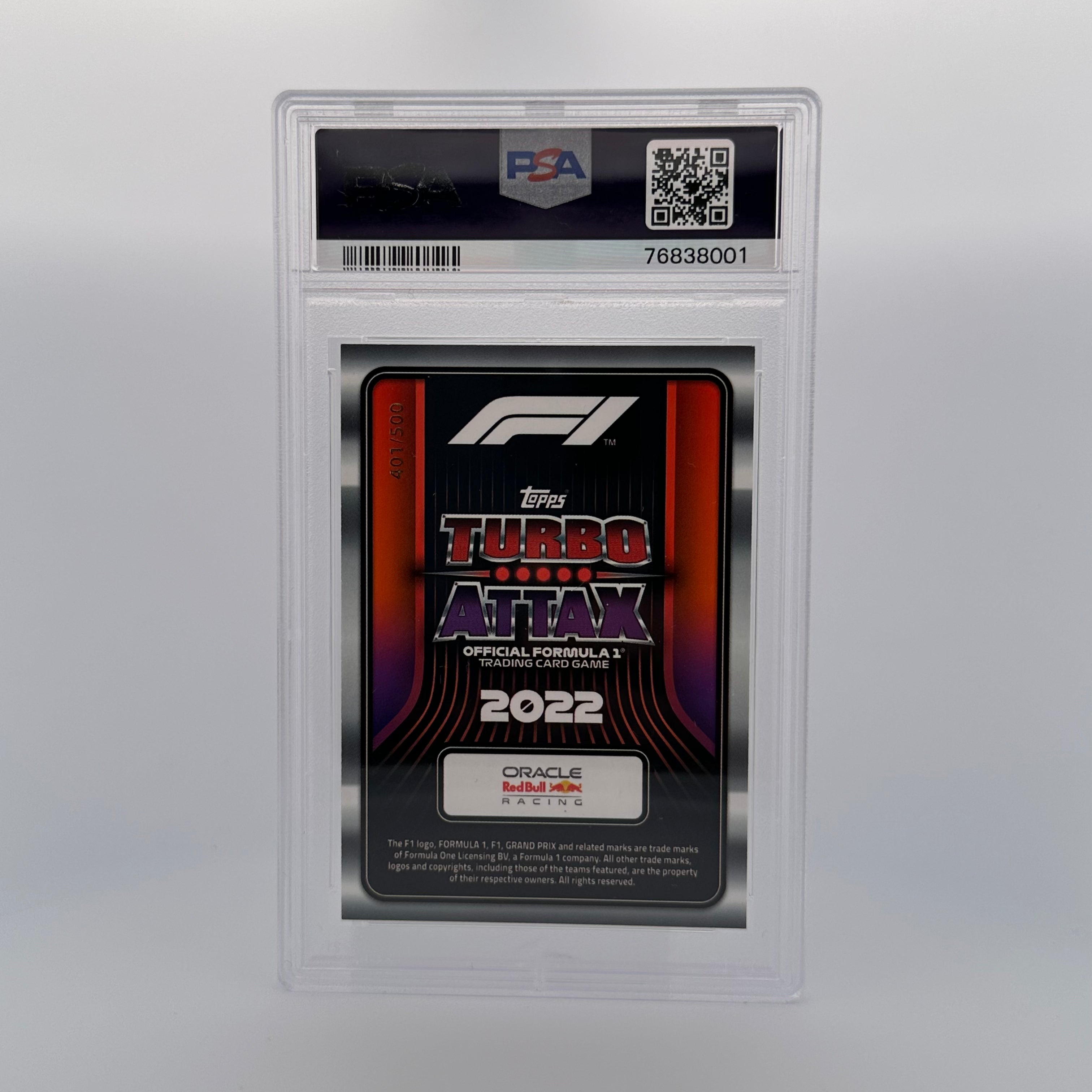 PSA 10 Max Verstappen #299 Mirror Green 401/500 - Limited Edition Trading Card for Collectors & Racing Fans