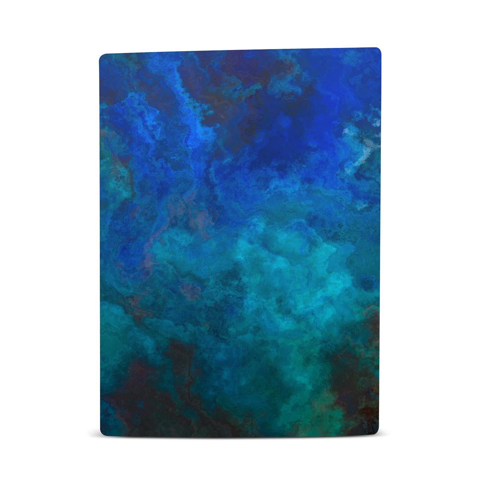Officially Licensed LebensArt Blue Malachite Art Mix Matte Vinyl Skin Cover for Sony PS5 Disc Console & DualSense Controller - Durable Protection with Stylish Design for Gaming Enthusiasts | Perfect for Home Entertainment & Game Room Decor
