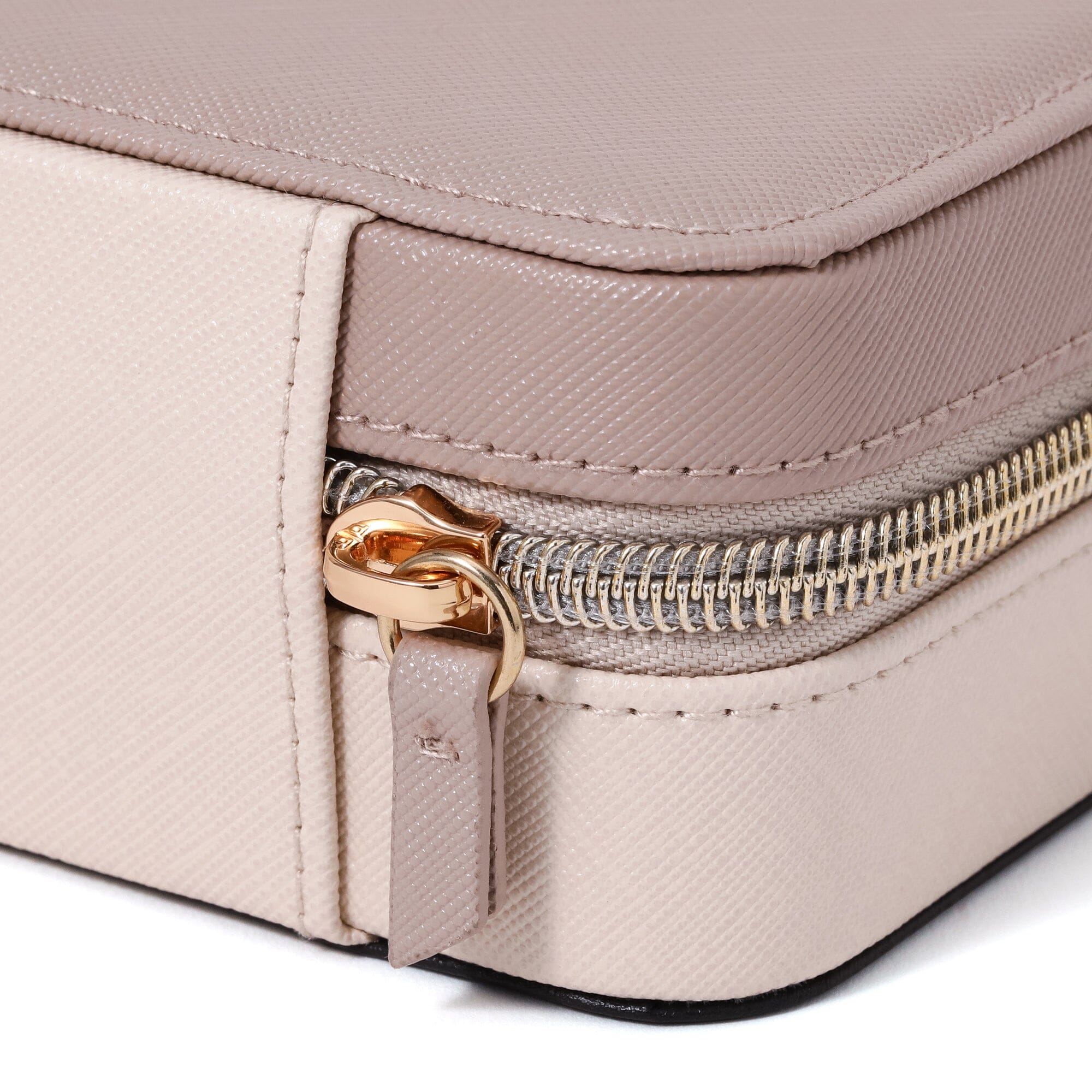 Elegant Bicolor Travel Jewelry Organizer Box - Ivory White | Perfect for Vacation, Business Trips & Gift Giving
