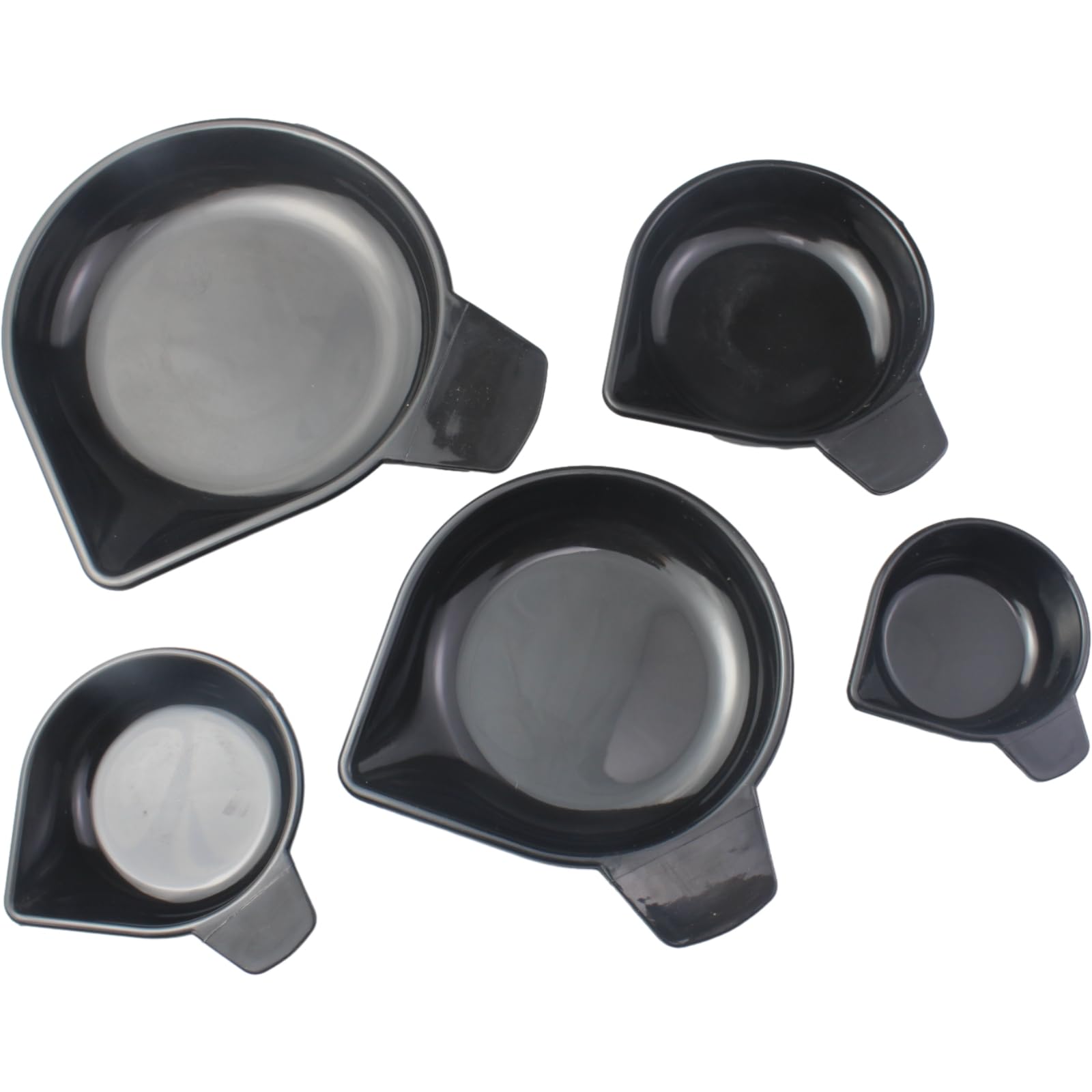 5 Pcs Plastic Weighing Dishes with Narrow Spout - Scale Pans for Food, Jewelry & Lab Use - Perfect for Powder, Liquid Measurement & Laboratory Supplies | Kitchen, Jewelry Making & Scientific Experiments