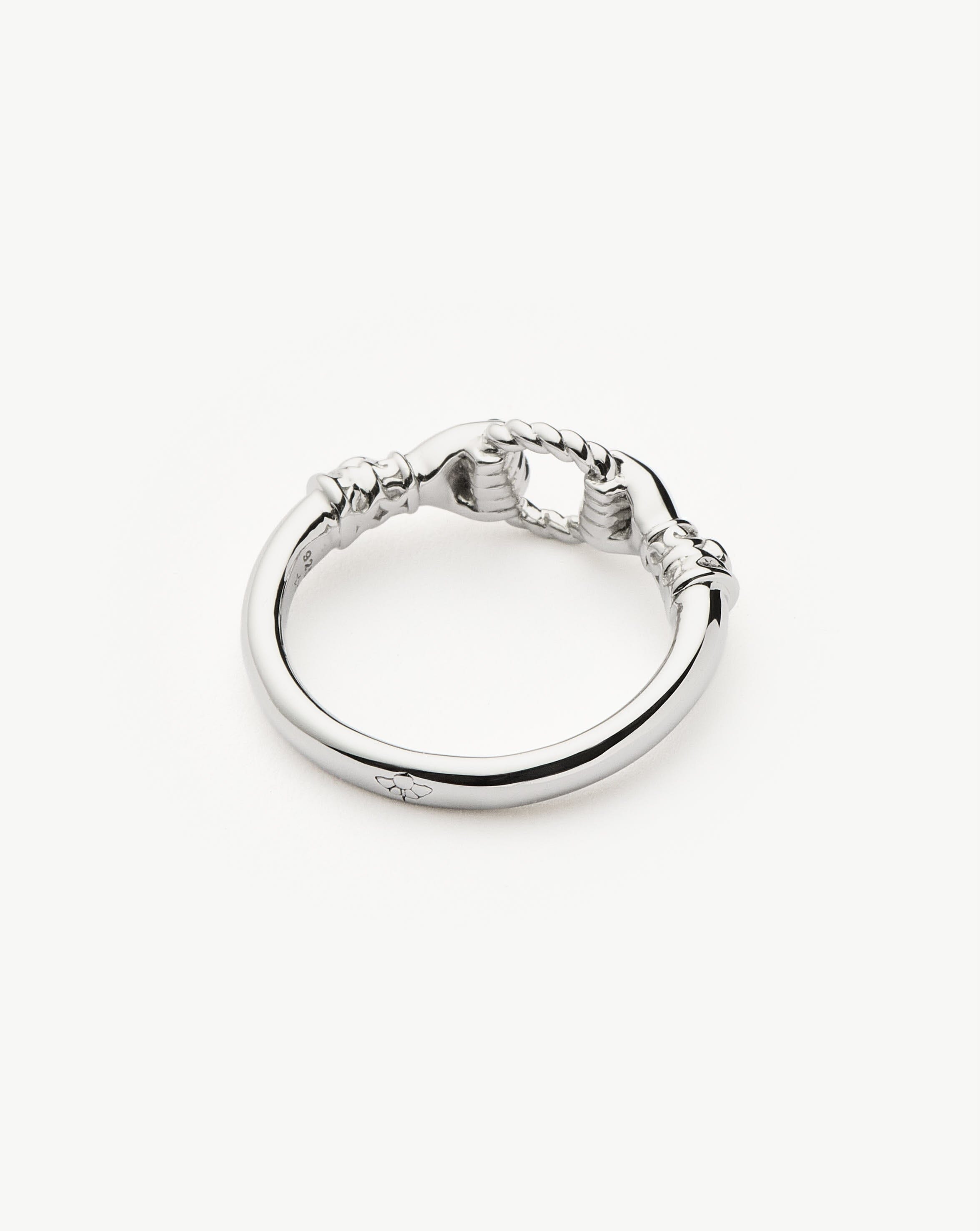 Harris Reed In Good Hands Stacking Ring - Sterling Silver, Cubic Zirconia & Black Onyx | Elegant Layered Ring for Women, Perfect for Everyday Wear, Gift Giving & Special Occasions