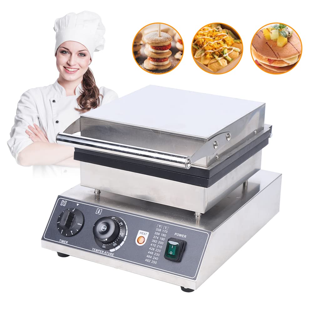 25-Hole Electric Dutch Pancake Maker - Non-Stick Poffertjes Machine with Stainless Steel Base - 1.8 Inch Mini Muffin Maker for Home, Restaurants, Cafes & Bakeries (110V) - Perfect for Breakfast, Brunch, Parties & Holiday Gatherings