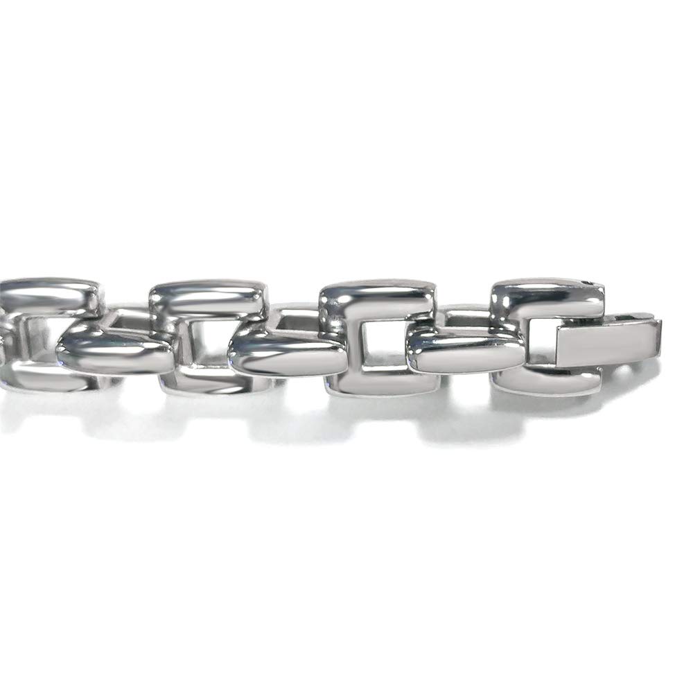 Stainless Steel Men's Large Box Link Necklace Chain - Durable & Stylish Jewelry for Everyday Wear, Gifts & Special Occasions