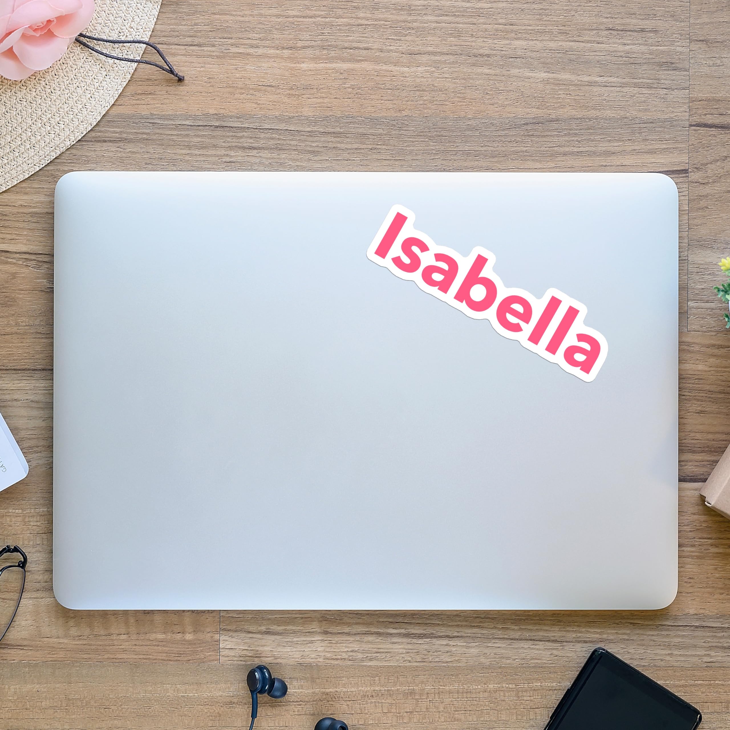 Custom Name Stickers for Water Bottles - Personalized Waterproof Vinyl Name Labels for Cups, Tumblers, Helmets, Laptops, Servers & Cars - Perfect for Daycare, School, Office & Travel (6 Pack)