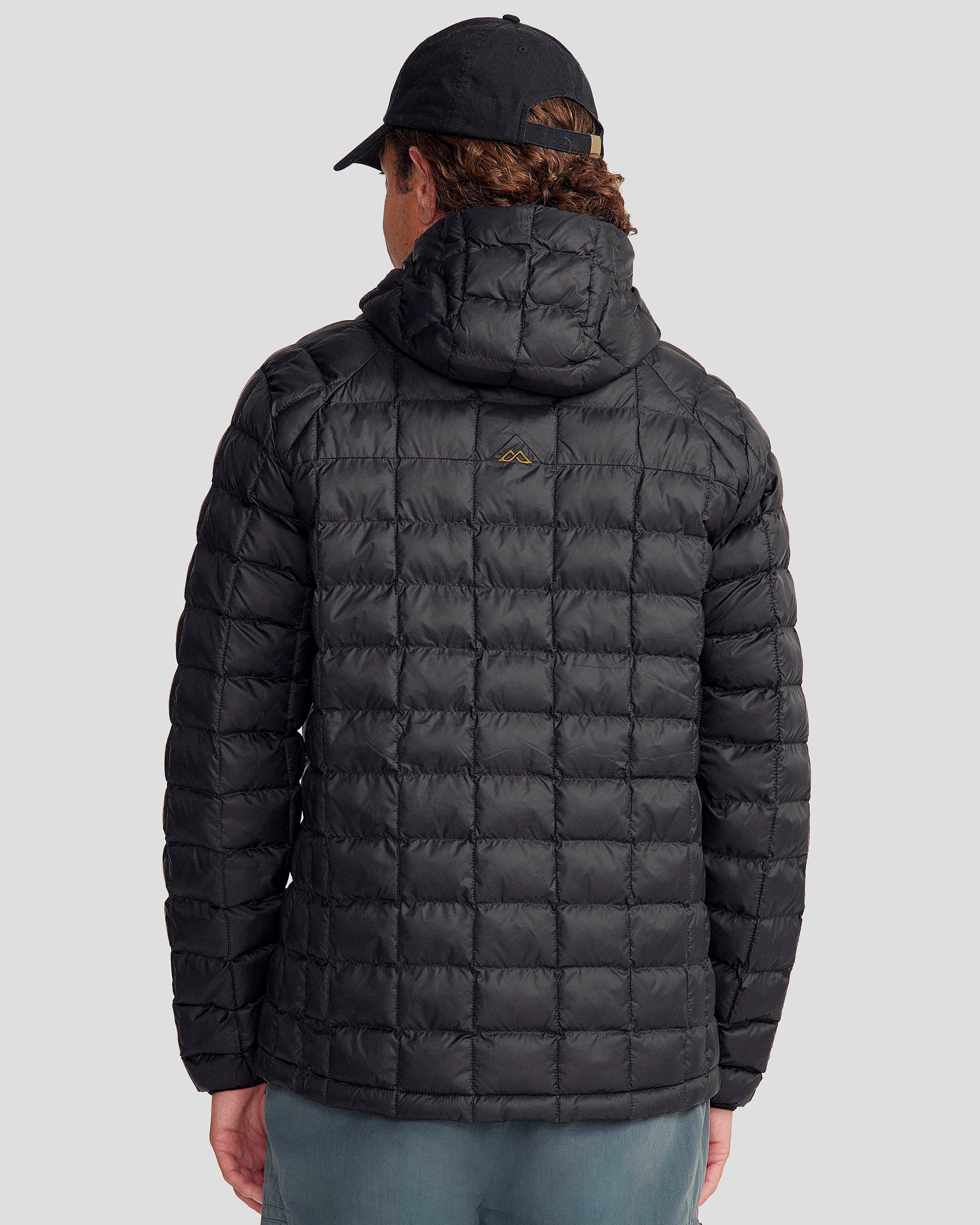 Men's Heli Insulated Hooded Jacket - Waterproof Winter Coat for Outdoor Activities | Black Stingray Color | Perfect for Hiking, Skiing & Cold Weather Adventures