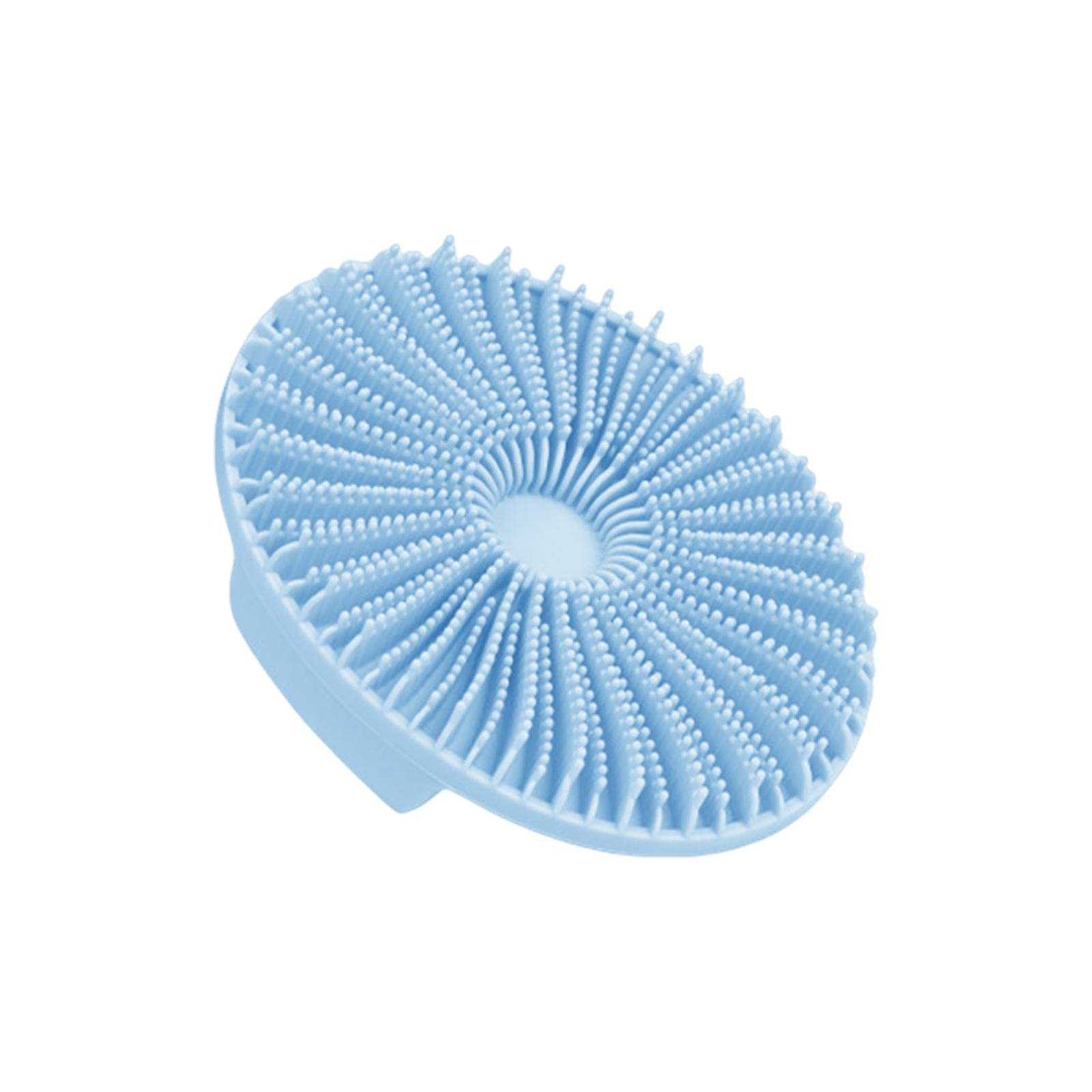 Soft Bristle Shower Brush with Belt - Gentle Exfoliating Bath Brush for All Skin Types, Body Scrubber & Massage Tool for Smooth Skin - Perfect for Relaxing Shower & Spa Days (Blue)