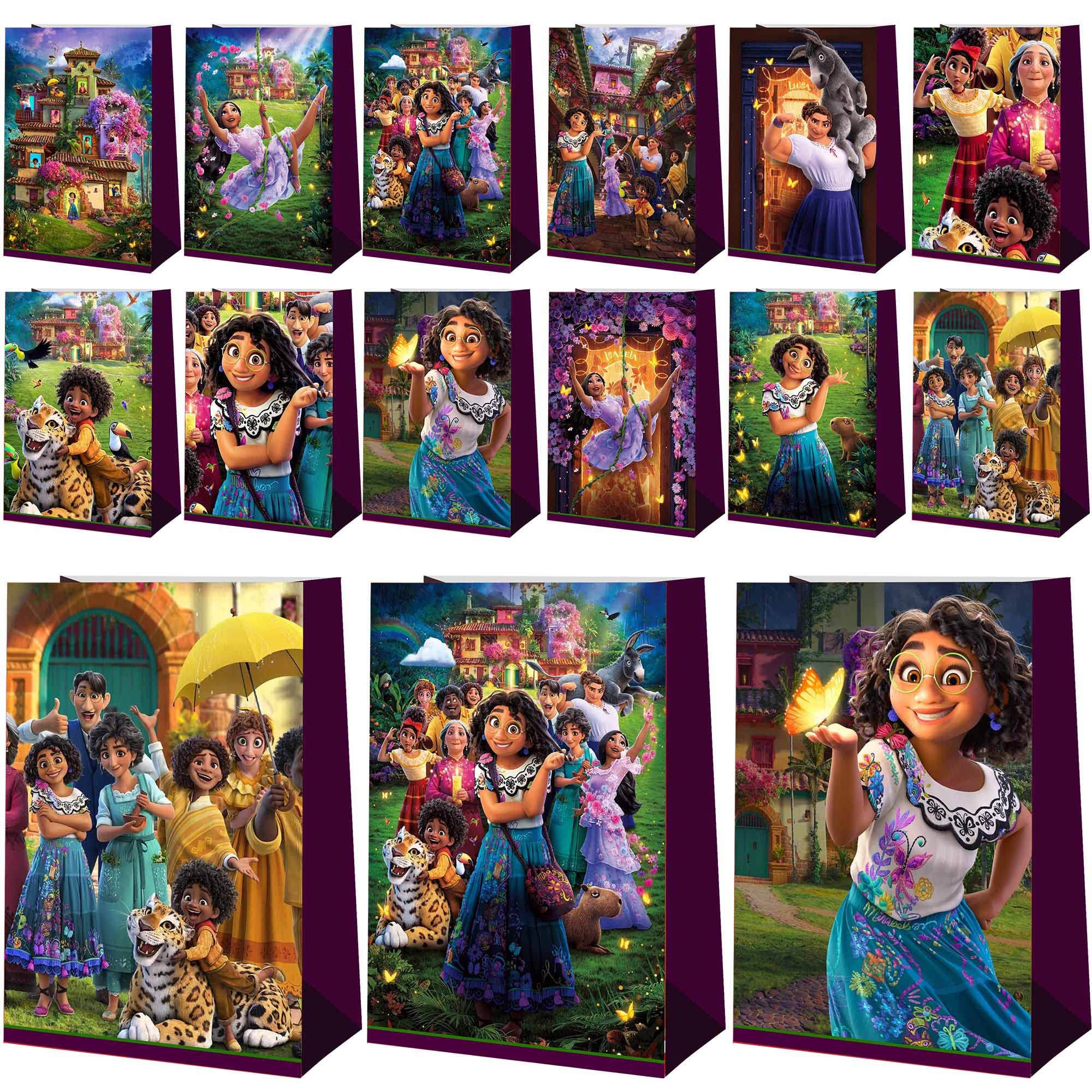 12pcs Encanto Party Gift Bags - Magic Movie Themed Favor Bags for Kids & Adults Birthday, Baby Shower, Christmas Celebration - Candy Bags, Tote Bags, Party Decorations Supplies (12 Patterns)