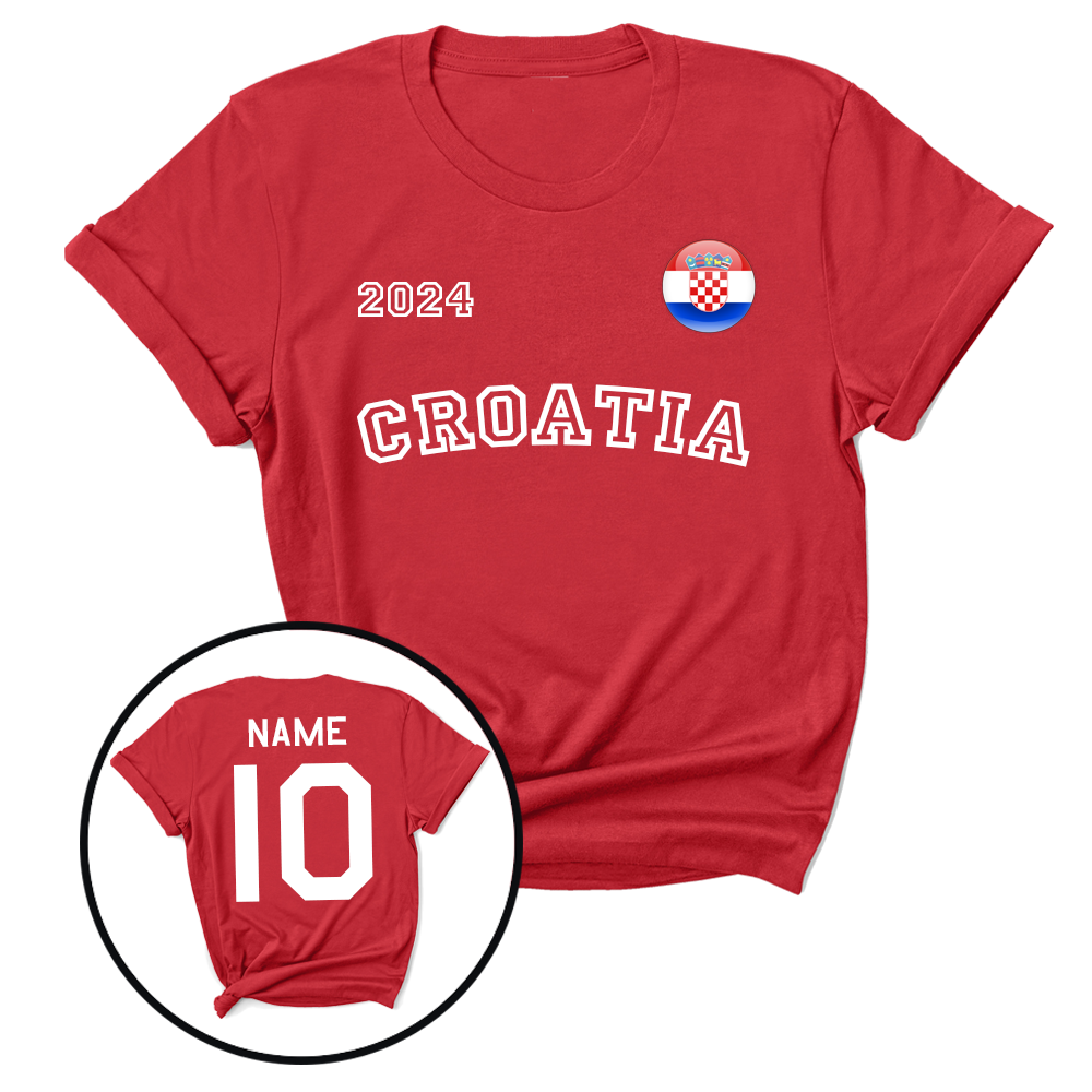 Croatia Euros Football Fan T-Shirt - Comfortable & Stylish Soccer Jersey for Men & Women - Perfect for Games, Parties & Supporting Your Team
