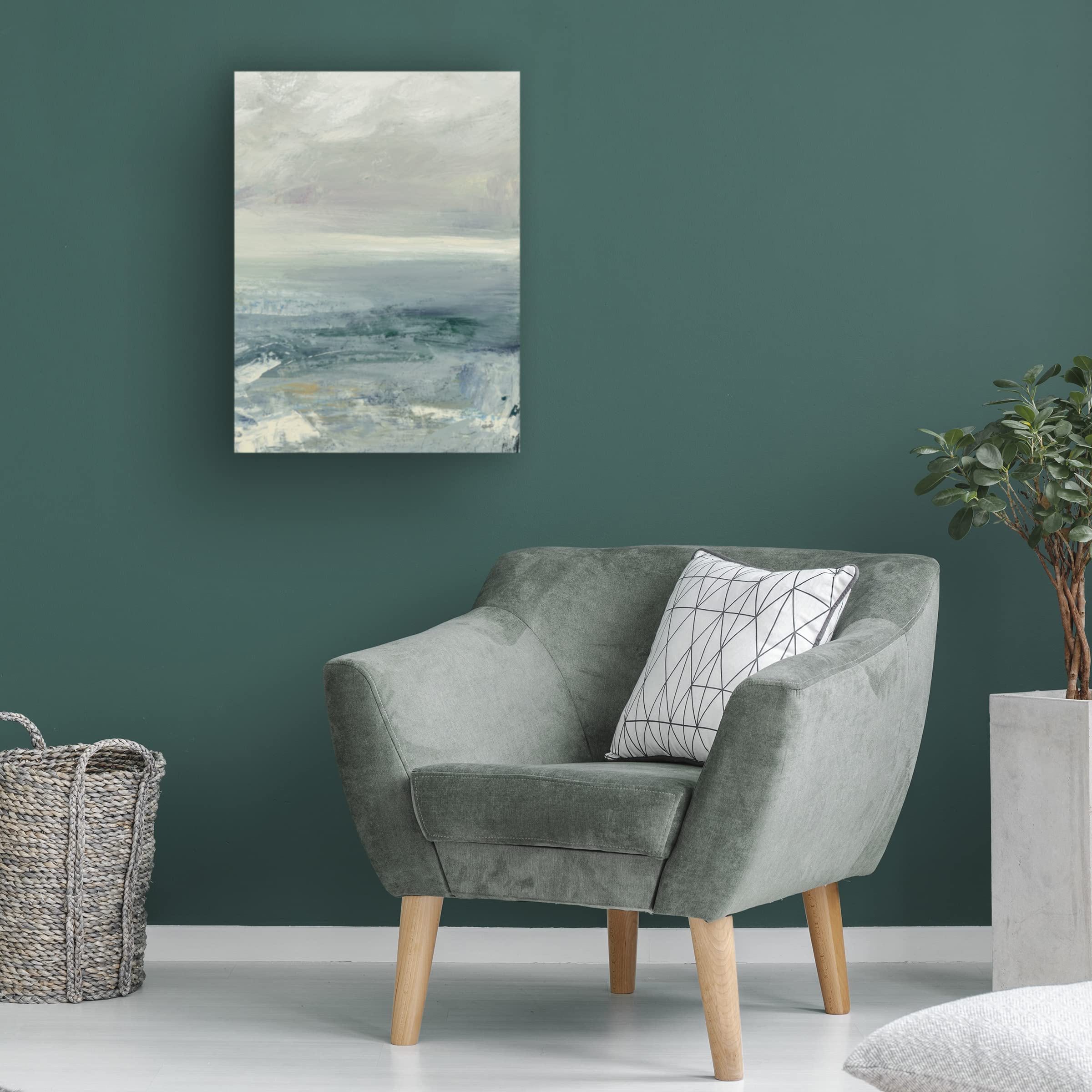 Julia Purinton 'Waves III' Canvas Wall Art Print - Ocean Wave Painting for Living Room, Bedroom & Office Decor