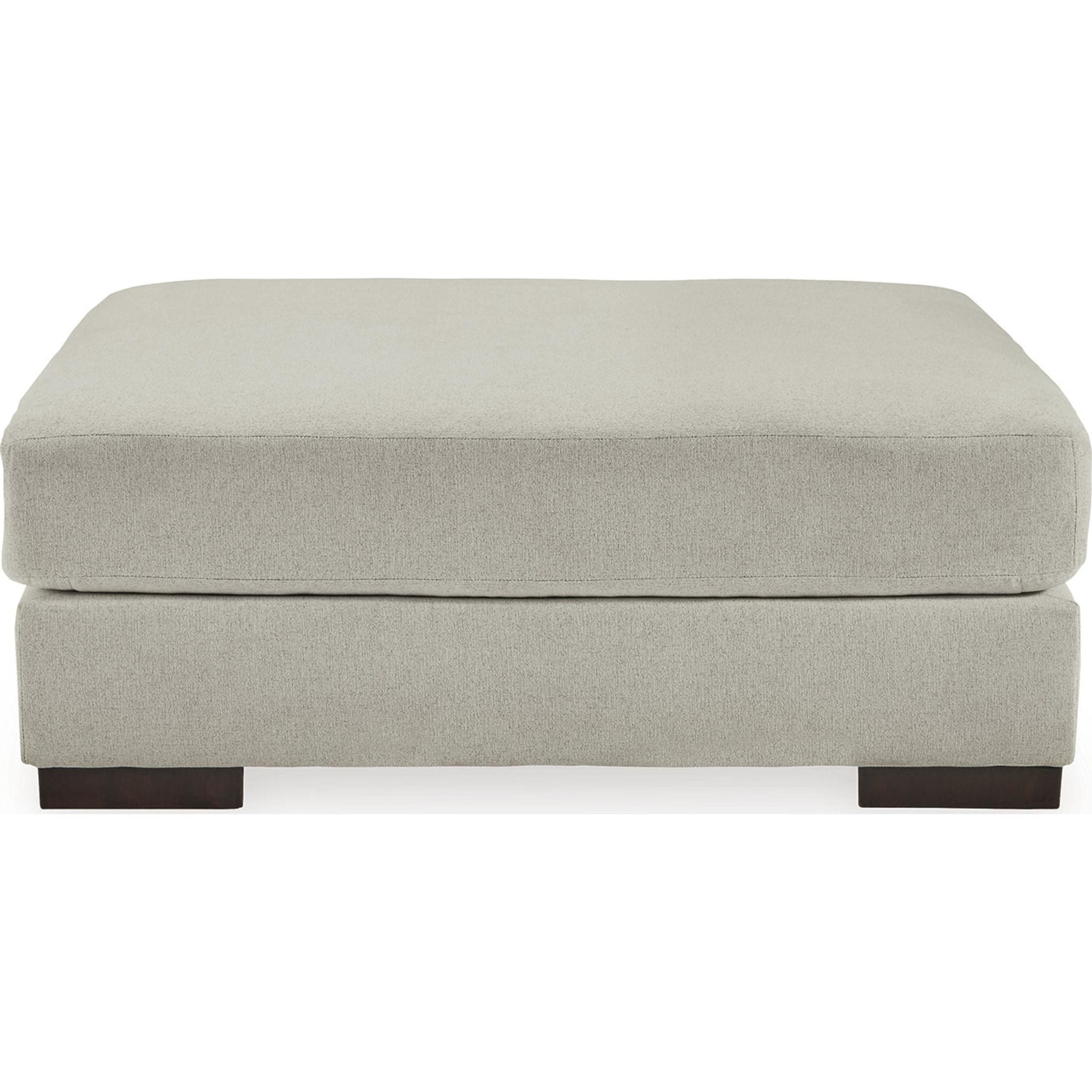 Artsie Oversized Accent Ottoman in Ash - Stylish Footrest & Extra Seating for Living Room, Bedroom or Office