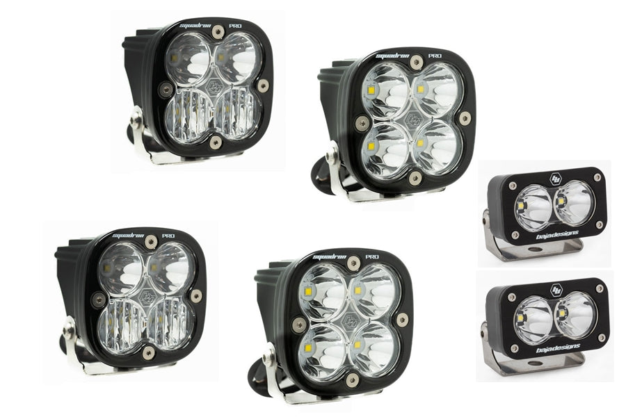 Ford Bronco & F150 Raptor (2017-2020) Baja Designs S2 SAE Pro Fog Pocket Kit - Clear LED Off-Road Lights for Enhanced Night Driving & Off-Road Adventures