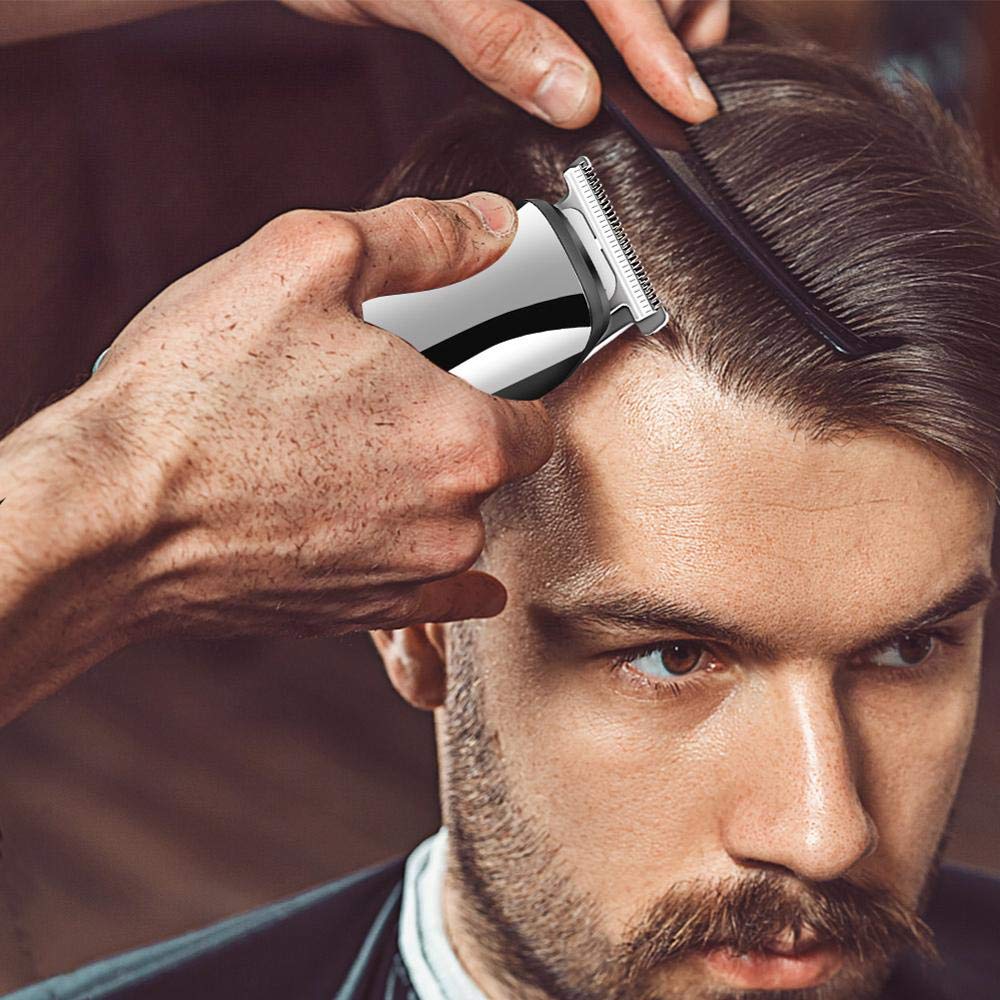 Professional Hair Clippers for Men - 6-in-1 Hair Trimmer Kit with Body Groomer, Razor Shaver, Nose & Beard Trimmer | Perfect for Home Barbering, Travel & Personal Grooming