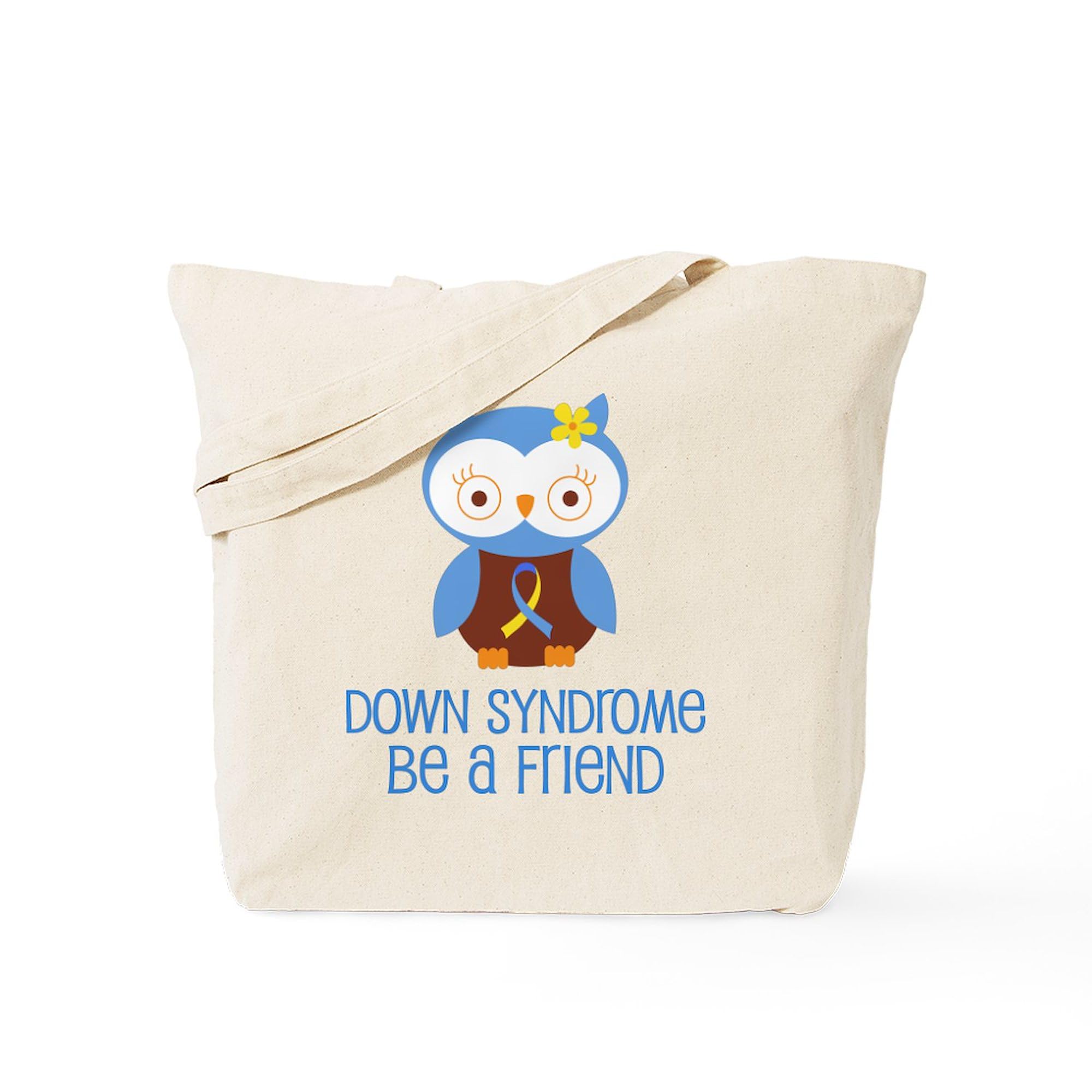 Down Syndrome Awareness Tote Bag - Natural Canvas Reusable Shopping Bag for Support & Advocacy | Perfect for Groceries, Beach Trips & Everyday Use