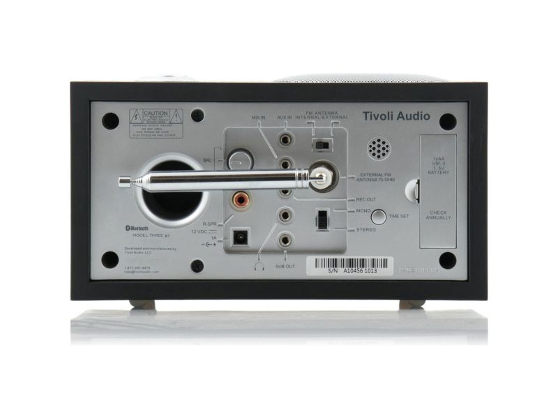 Tivoli Audio Henry Kloss Model Three BT - Premium Bluetooth Tabletop Radio with Classic Design & Rich Sound | Perfect for Home, Office, and Bedroom Listening