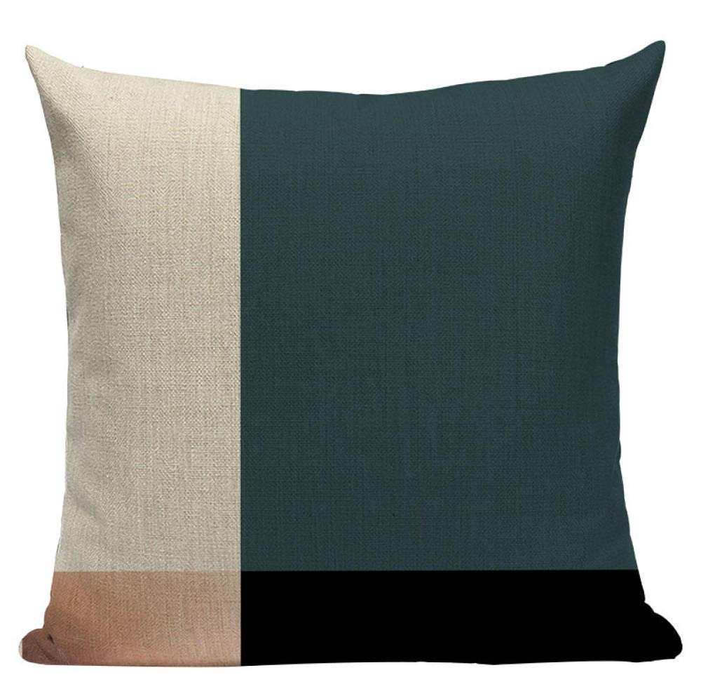 QWE Geometric Blue Sofa Pillow Covers 45x45cm - Decorative Throw Pillow Covers for Couch, Bed, Living Room & Home Decor