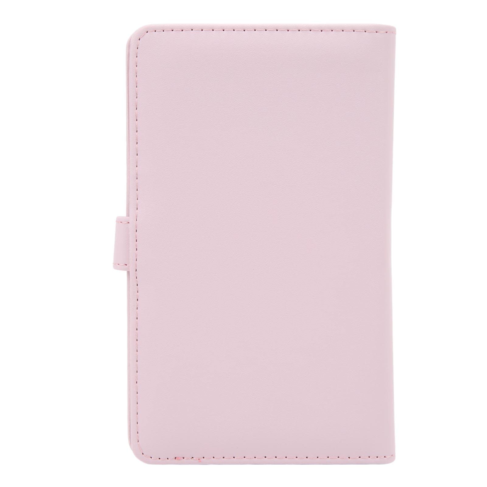 108-Pocket Mini Photo Album - 3 Inch PU Leather Business Card Holder, Fashionable & Multi-Purpose for Photos, Cards, Collectibles (Pink) - Perfect for Scrapbooking, Gift Giving & Organization