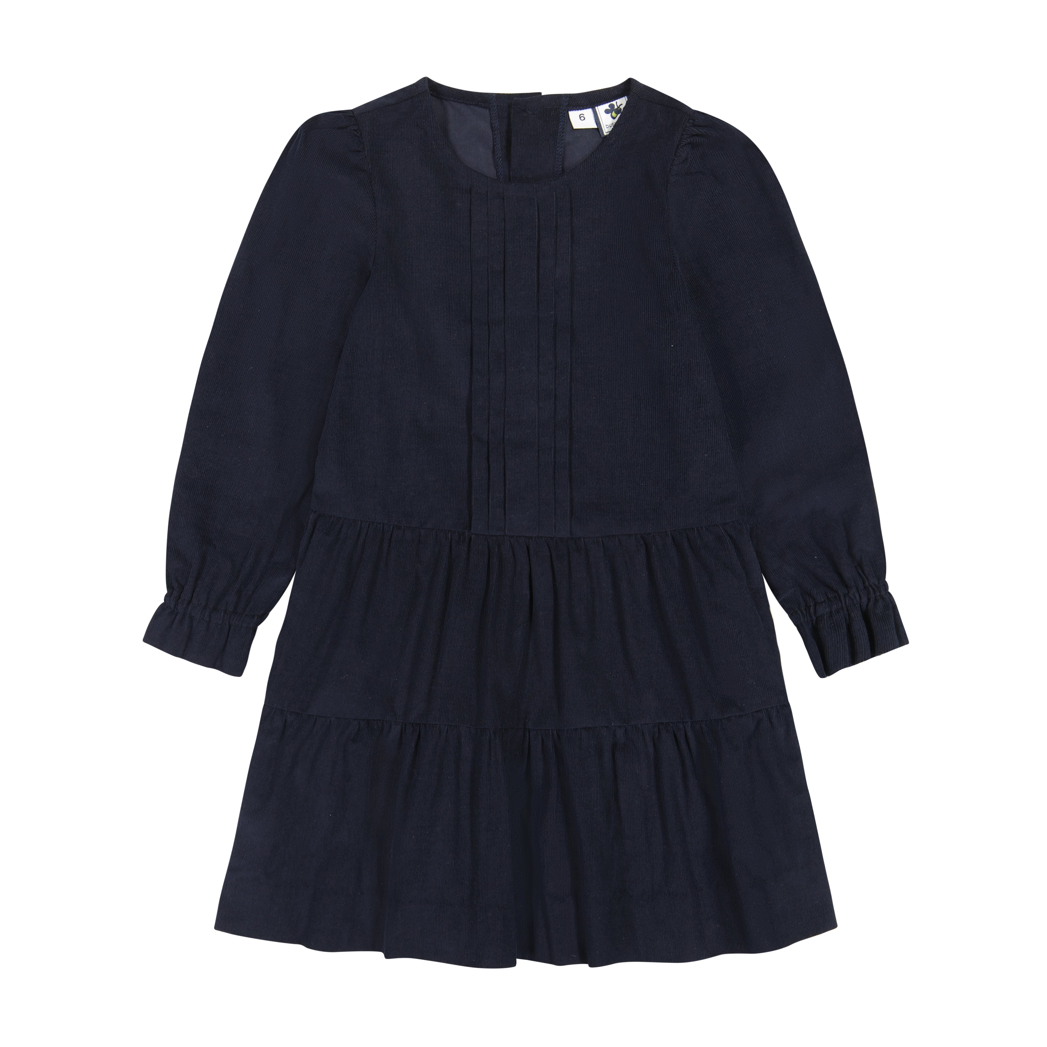 Poppy Girls Drop Waist Corduroy Dress in Navy Blue - Perfect for School, Parties, and Casual Outings
