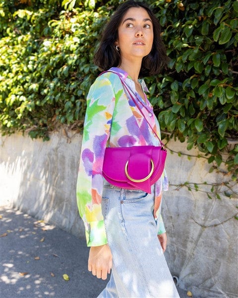 Luna Vegan Leather Shoulder Bag for Women - Eco-Friendly Apple Leather Crossbody Purse - Perfect for Work, Travel & Everyday Use