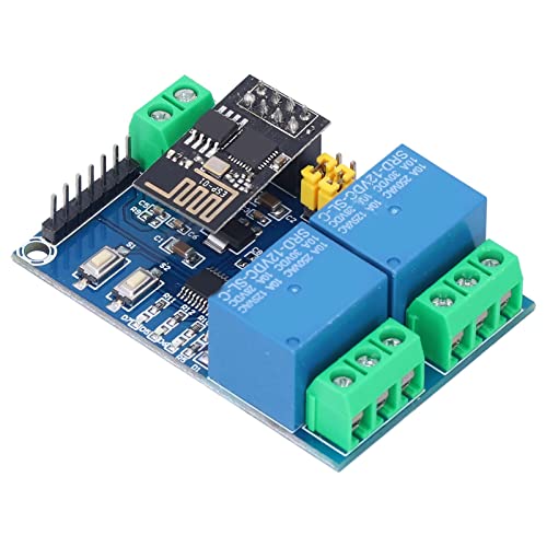 Smart WiFi Relay Switch 12V - 2 Work Modes with Diode Discharge Protection - Phone APP Remote Control - Onboard Relay Module for Smart Home & IoT - Perfect for Home Automation, Lighting Control, and DIY Electronics Projects