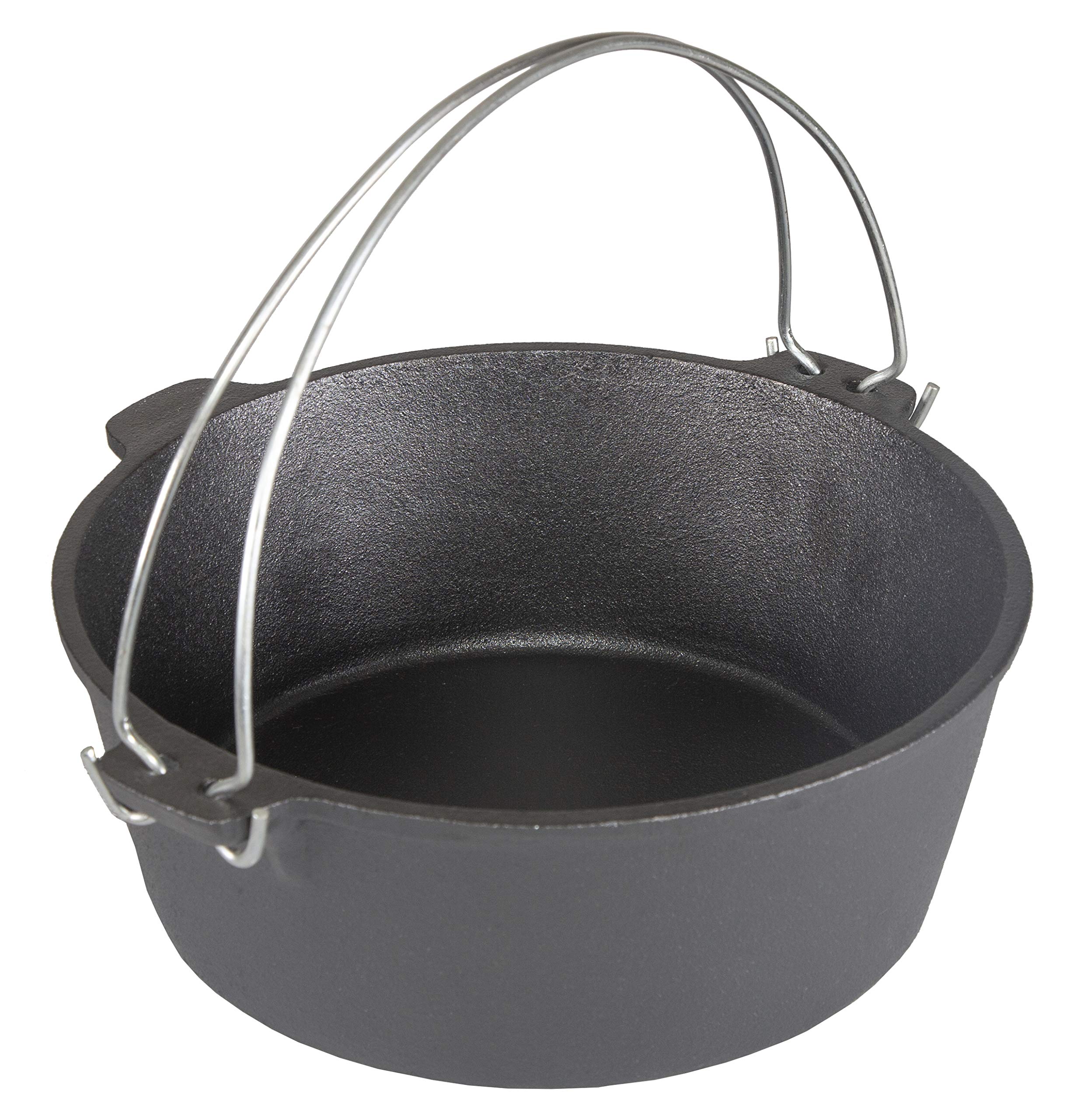 Stansport Pre-Seasoned Cast Iron Dutch Oven - 5.5 Quart Enameled Cast Iron Pot with Lid - Perfect for Braising, Stewing, Baking & Camping - Ideal for Soups, Bread, Chili & Outdoor Cooking