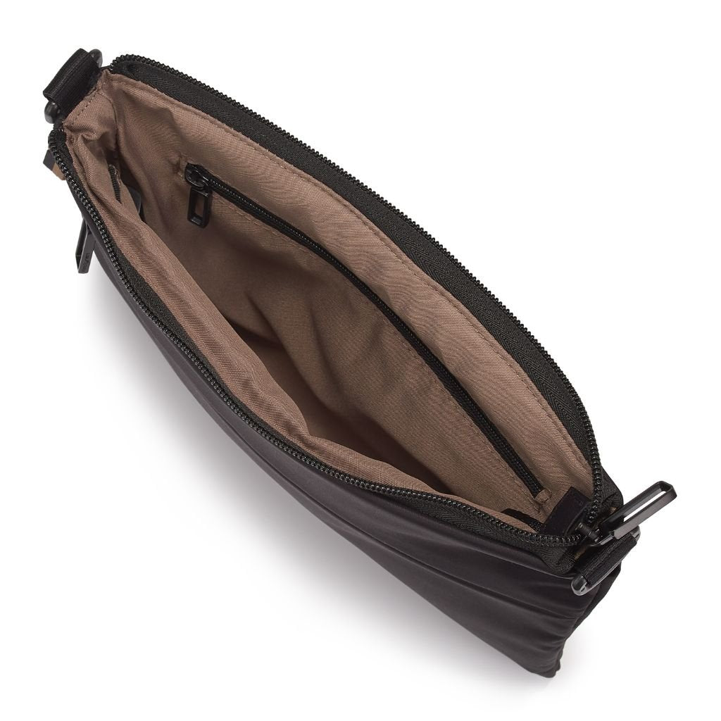 Hedgren Orbit Flat Crossbody Bag for Women - Stylish & Lightweight Black Shoulder Purse - Perfect for Travel, Work & Everyday Use