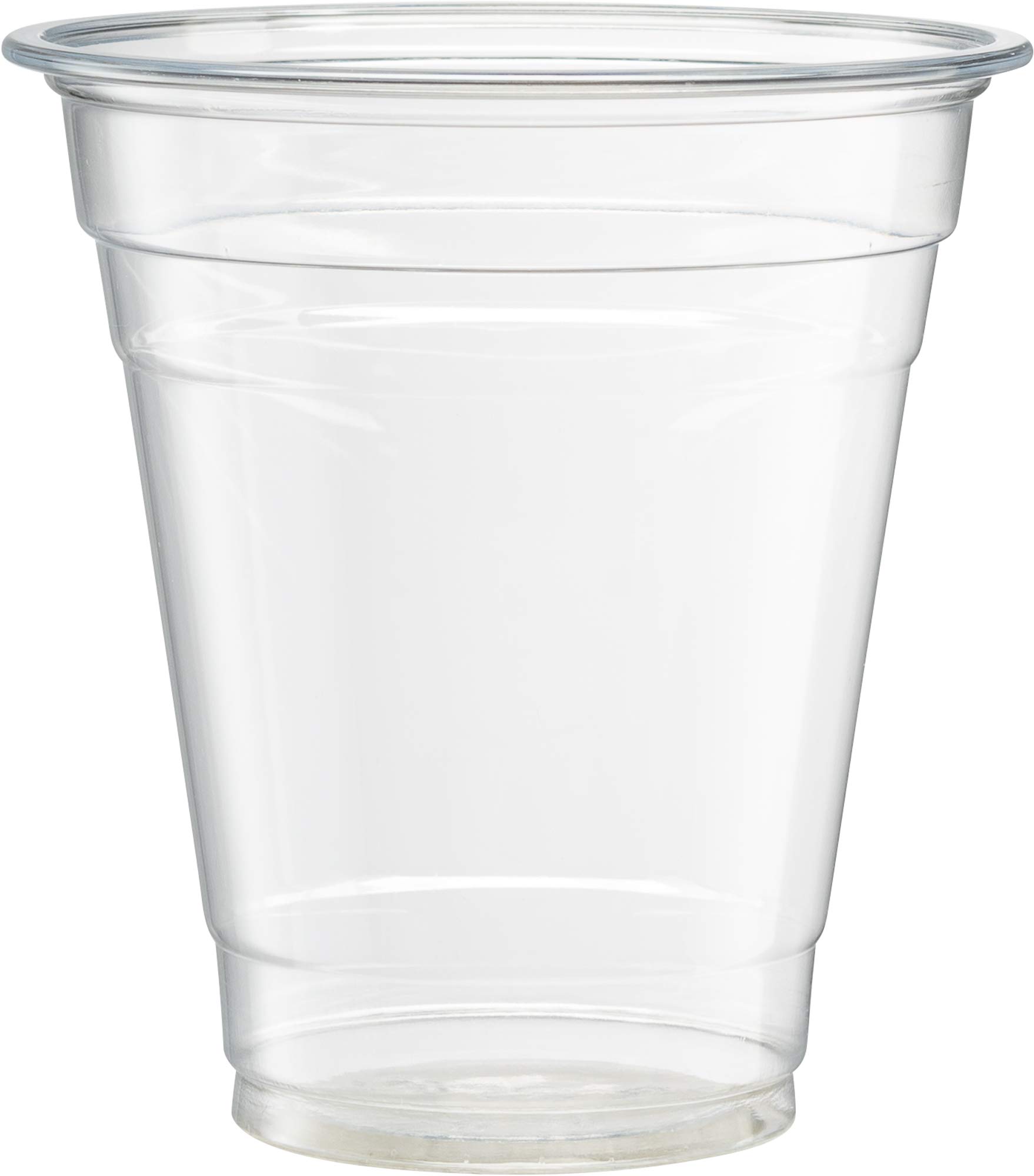 100-Pack 16oz Clear PET Plastic Cups for Iced Coffee, Cold Drinks, Smoothies & Slushies - Disposable Party Cups for Events, BBQs, Picnics & Home Use