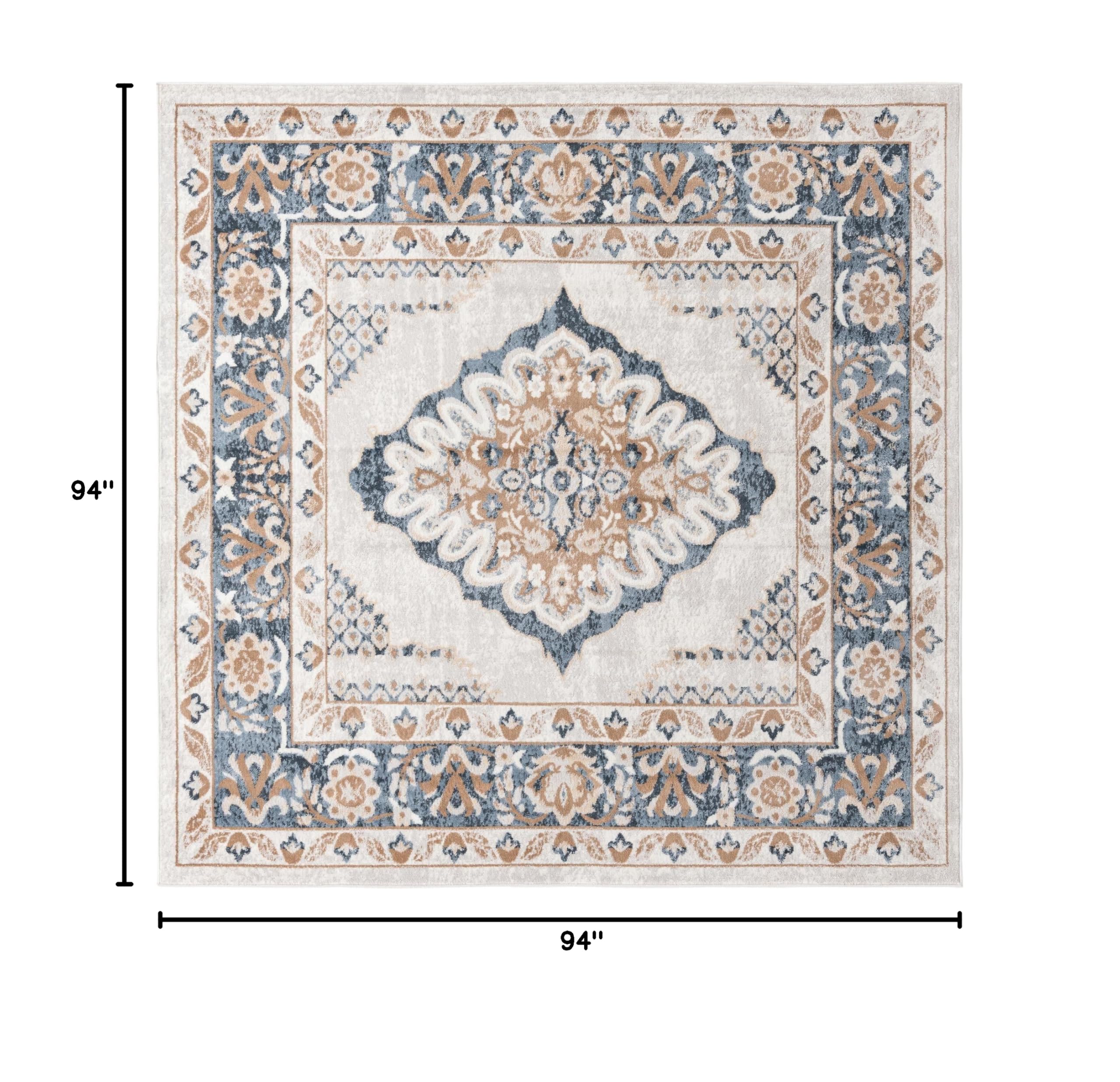 Unique Loom Oxford Collection Area Rug - Bodleian (7'10