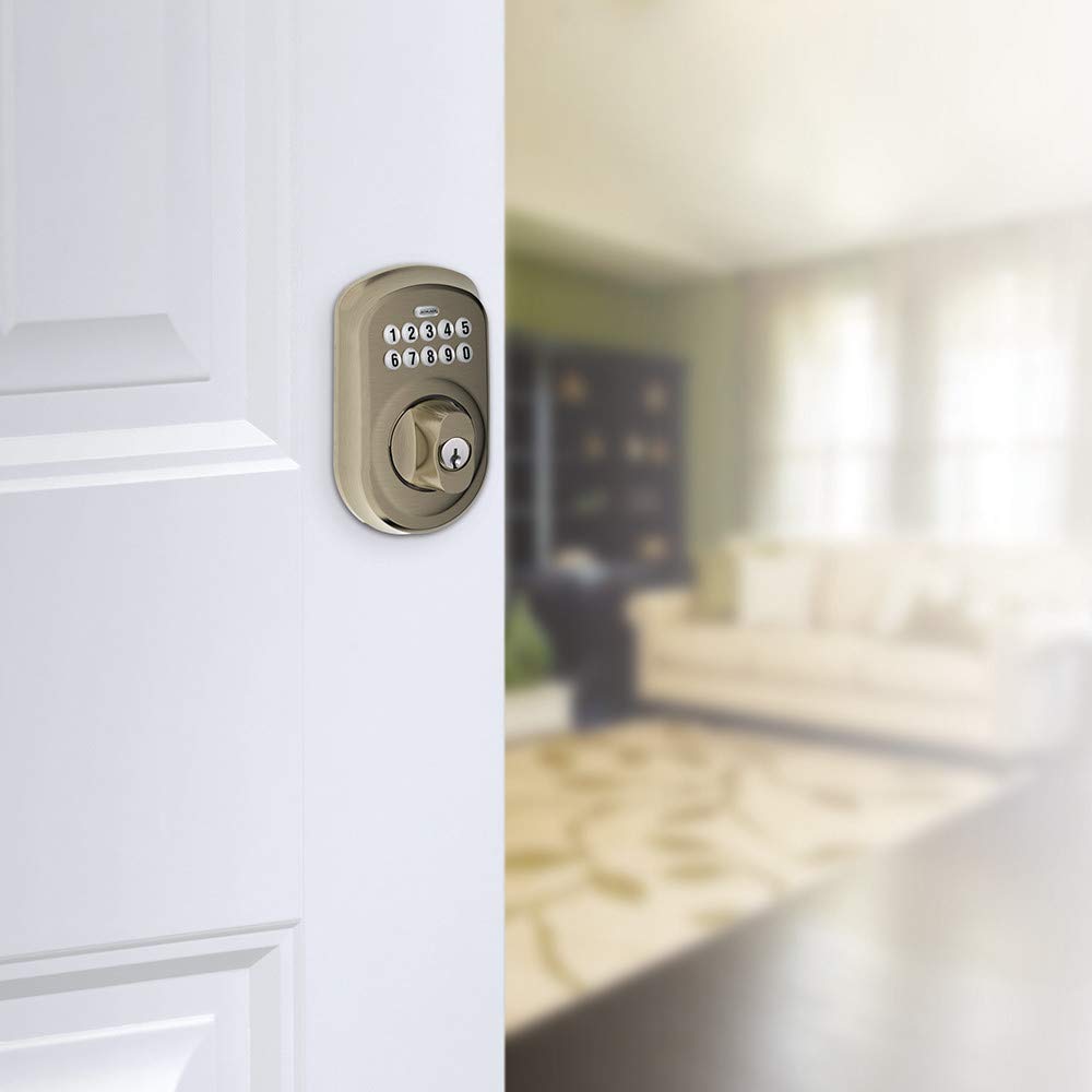 Smart Keypad Deadbolt Lock - Electronic Keyless Entry Door Lock for Home Security - Ideal for Front Doors, Back Doors & Apartments
