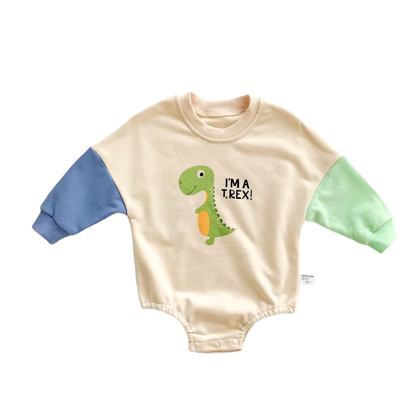 Newborn Baby Boys' Fall Winter Teddy Bear Jumpsuit - Long Sleeve Waffle Knit Romper One-Piece Bodysuit | Soft & Warm Infant Outfit for Playdates, Family Photos & Cozy Home Days