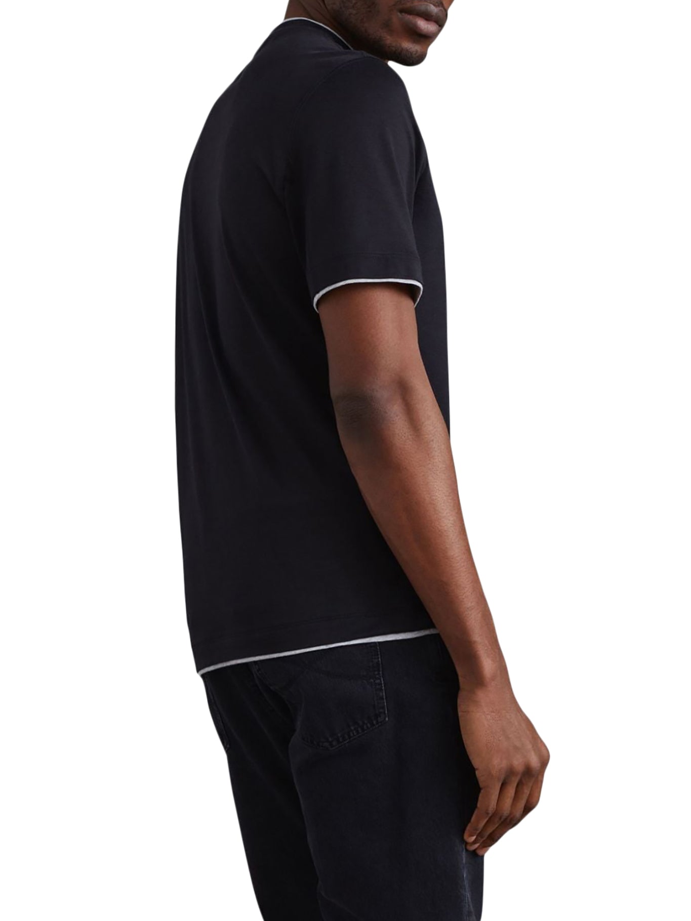 Stylish Contrast Trim Jersey T-Shirt for Men & Women - Perfect for Casual Wear, Gym, and Everyday Outfits