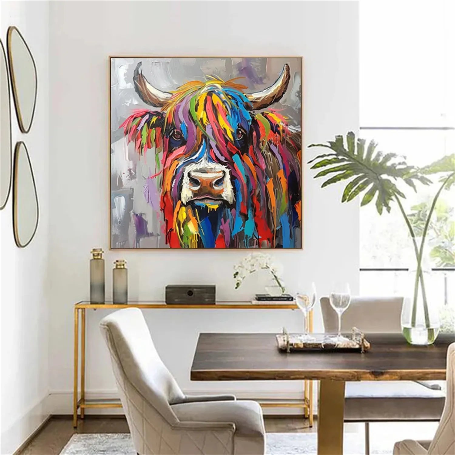 Animal Art Painting #AP090 - Handmade Canvas Wall Decor for Living Room, Bedroom & Office | Wildlife & Nature Inspired Artwork