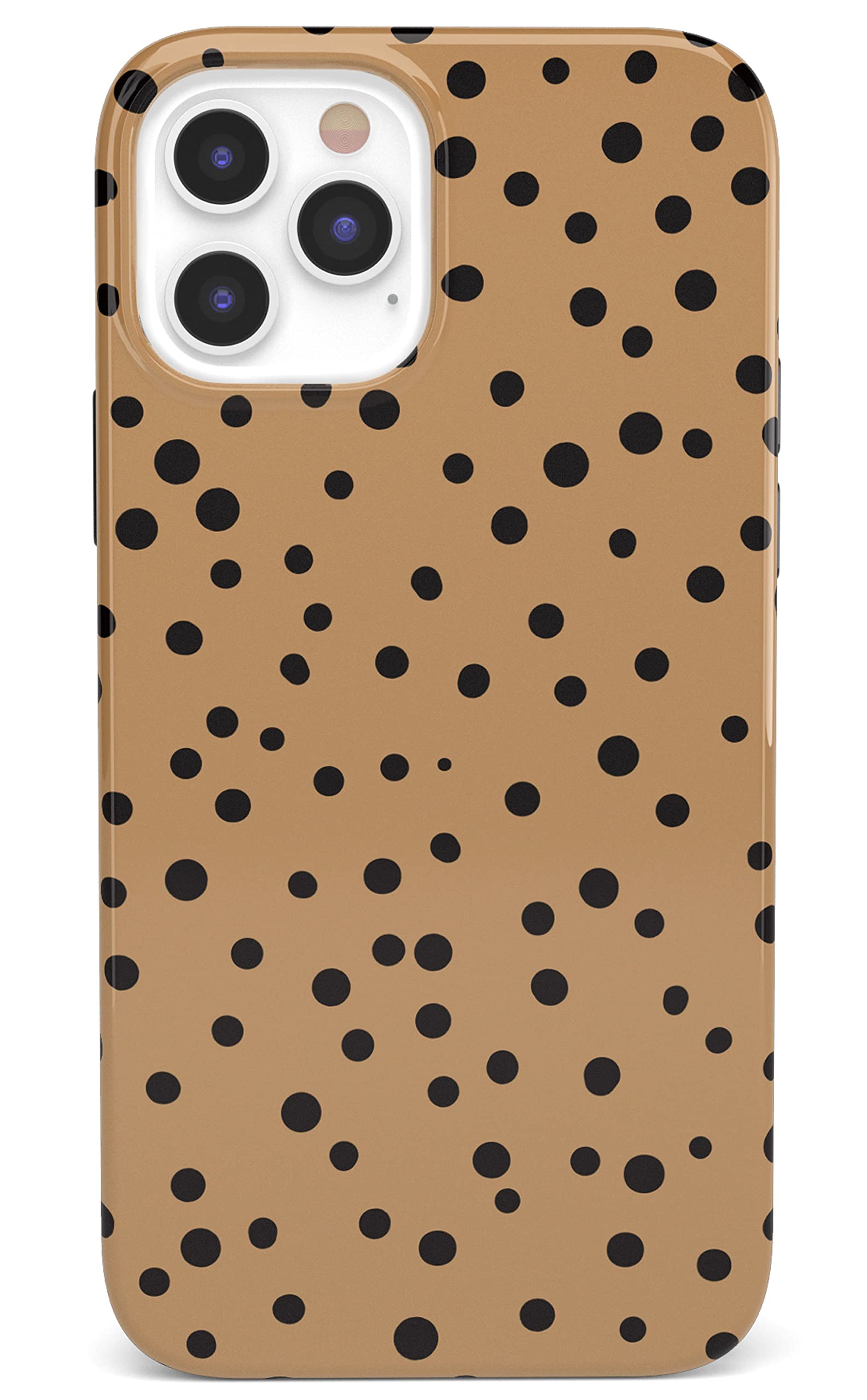 Casely iPhone 12/12 Pro Case - Stylish Dotted Animal Print Protective Cover | Trendy Phone Case for Women & Men | Perfect for Everyday Use, Work & Travel