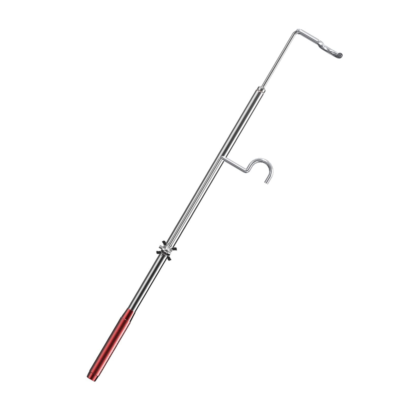 Stainless Steel Fishing Rod Holder Stand - Adjustable Fishing Turret Bracket with Rear Hanging Hook for Saltwater & Freshwater Fishing - Perfect for Boat, Dock, Shore & Kayak Fishing Accessories