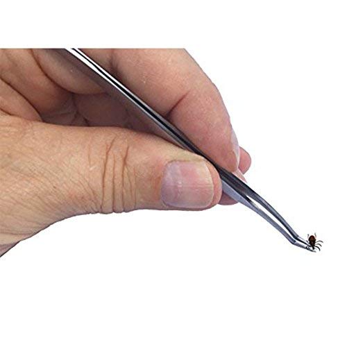 eTradewinds Tick Remover Tool Set - 2 Pack Stainless Steel Tick Removal Device with Leather Case | Safe & Hygienic Pet Tick Tweezers for Dogs, Cats | Perfect for Hiking, Camping & Outdoor Adventures